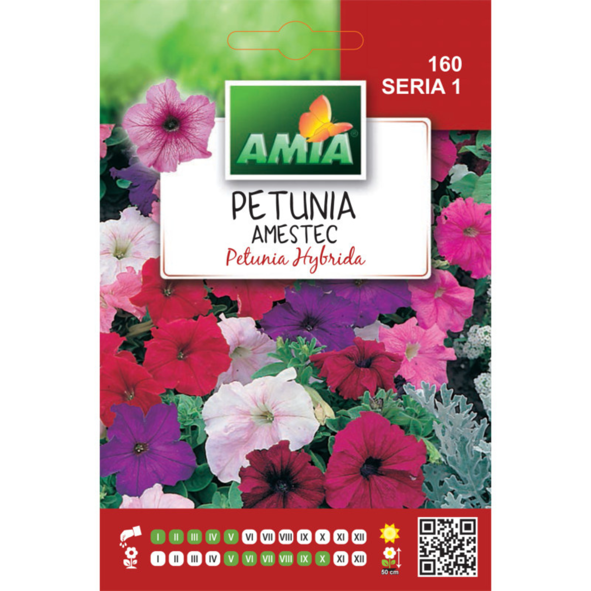Seminte de flori Amia Petunia hibrid amestec culori, 0,4 g [0]