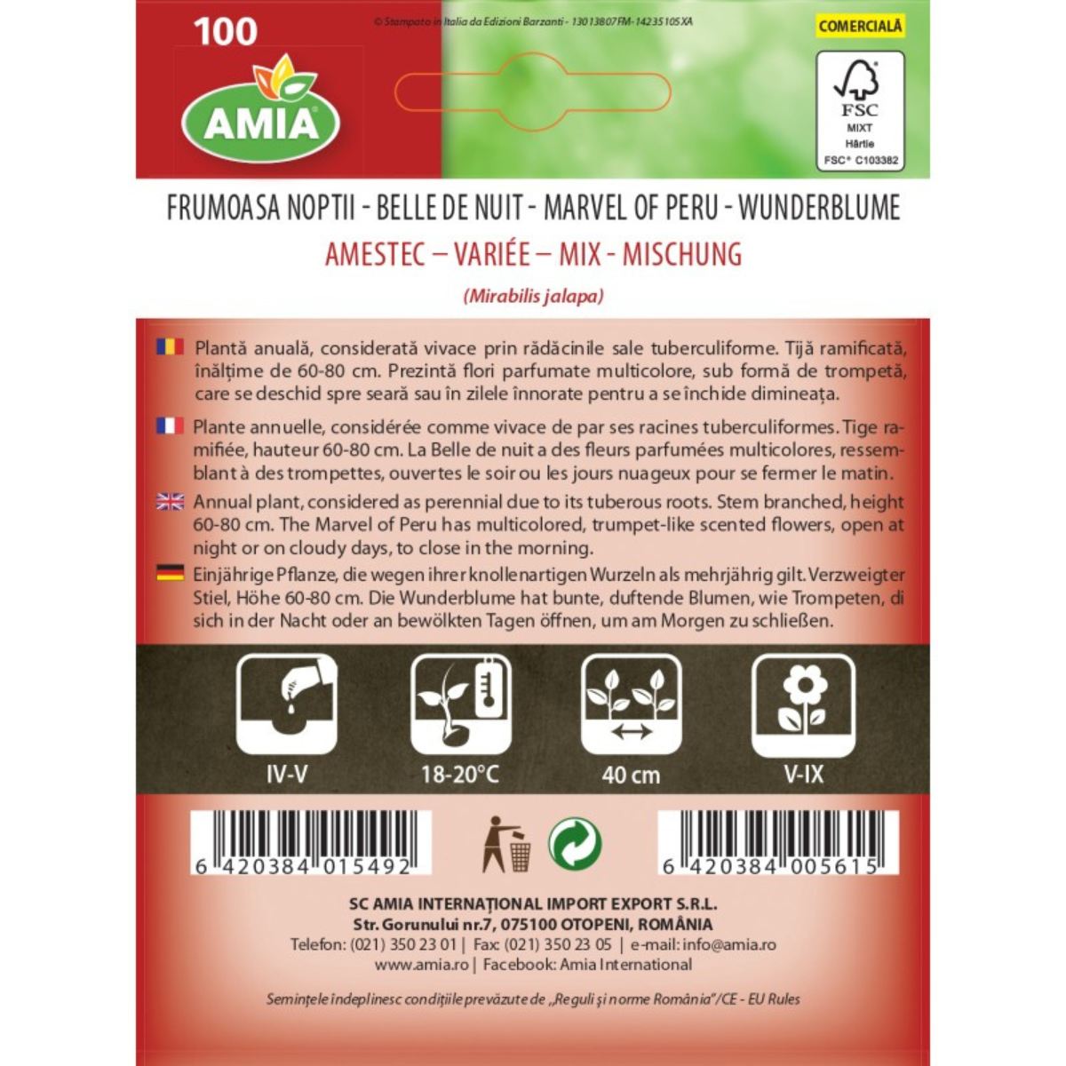 Seminte de flori Frumoasa noptii, amestec culori, 3 g [1]