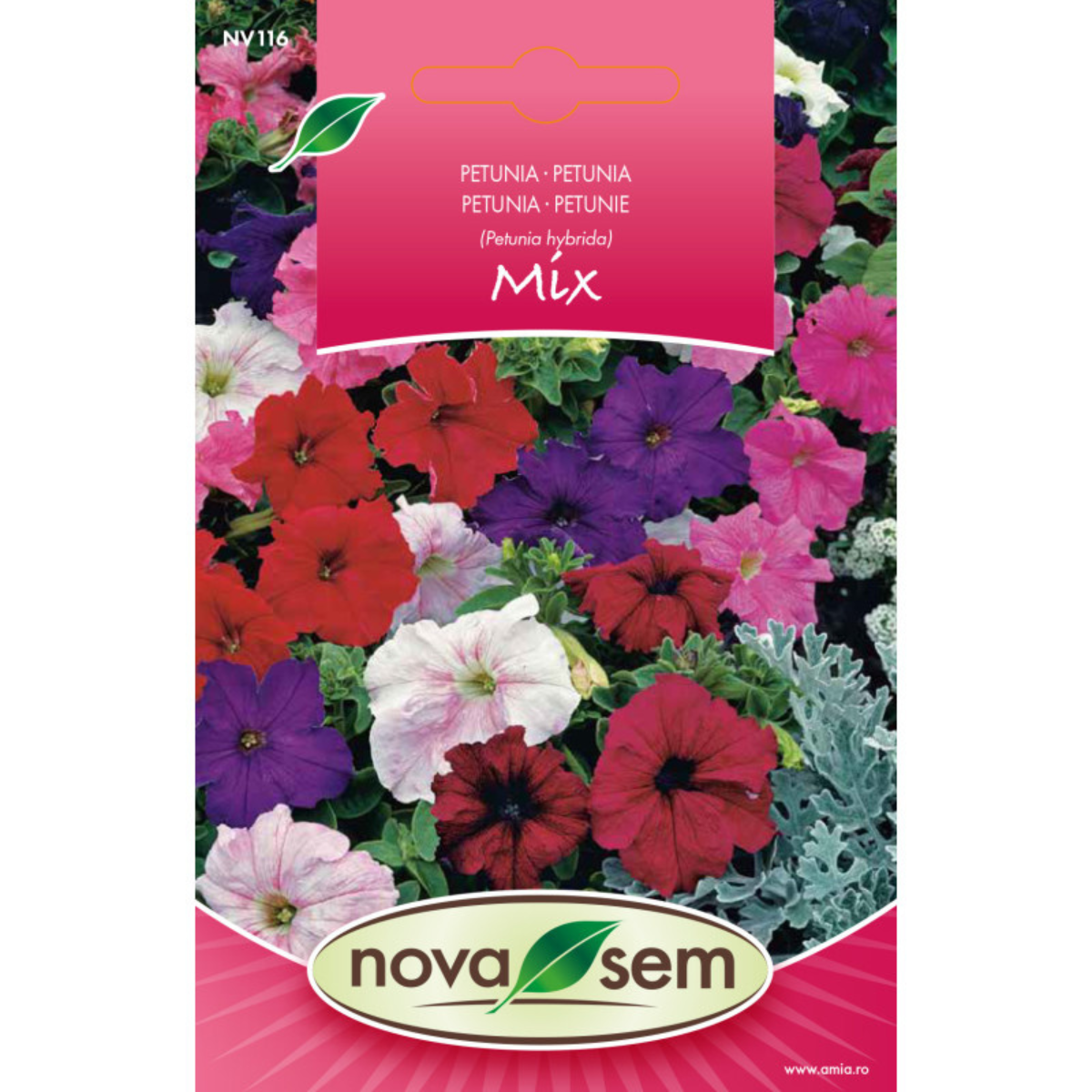 Seminte de flori Petunia amestec Novasem, 0,1 g [0]
