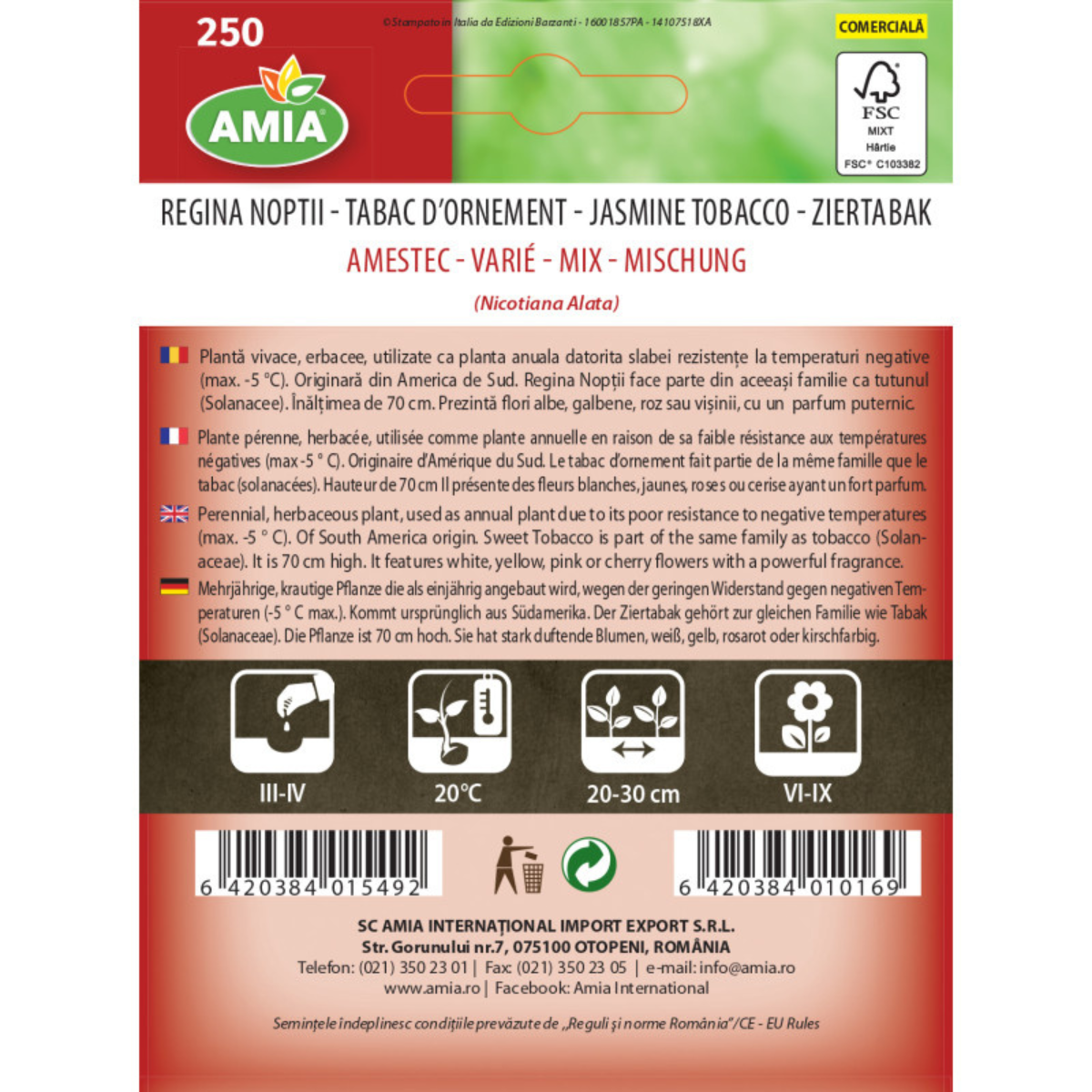 Seminte de flori Regina noptii amestec Amia, 0,7 g [1]