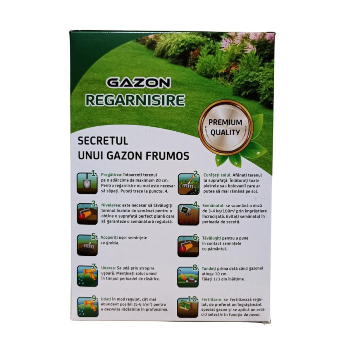 Seminte de gazon Amia pentru regarnisire, 1 kg [1]