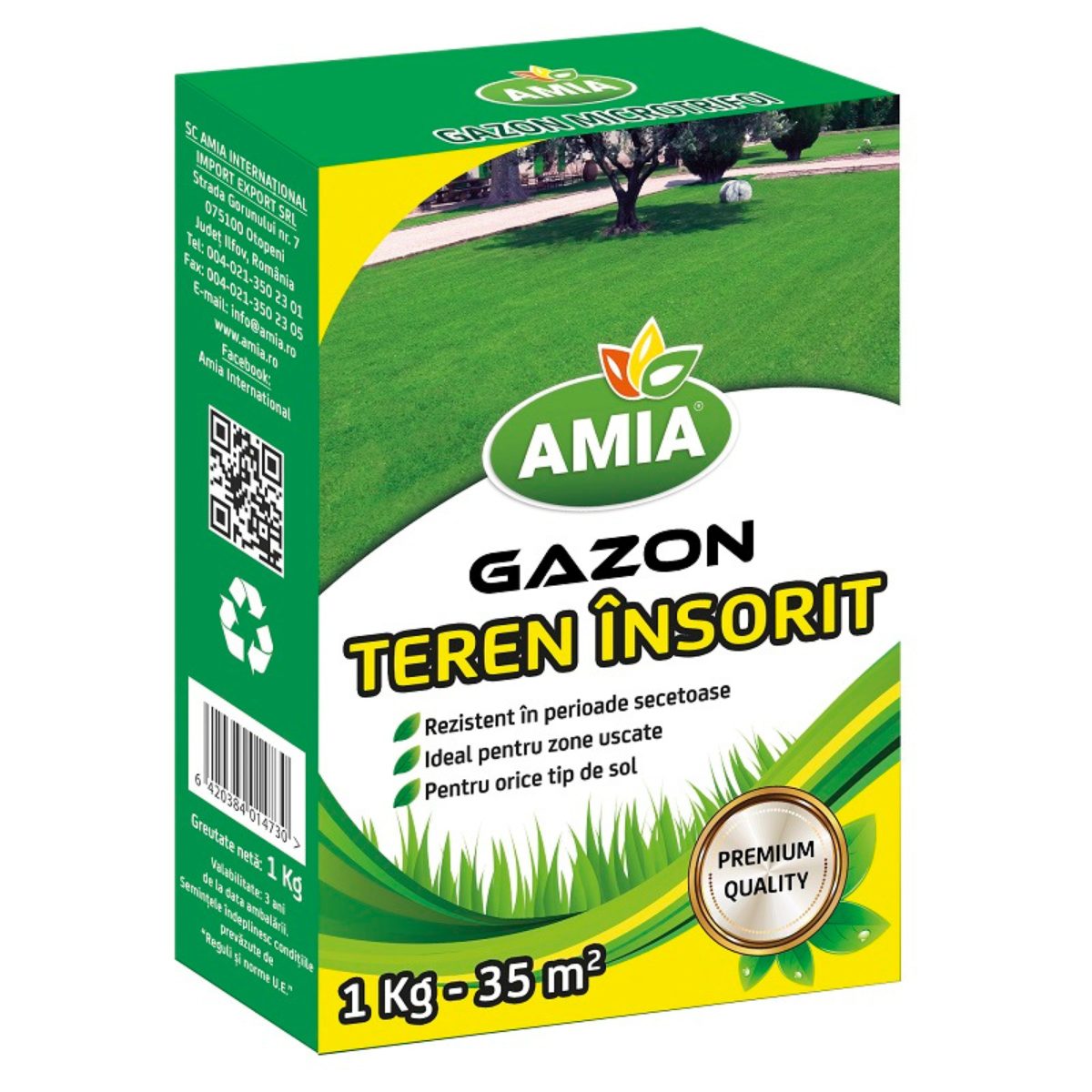 Seminte de gazon Amia pentru teren arid, 1 Kg [0]