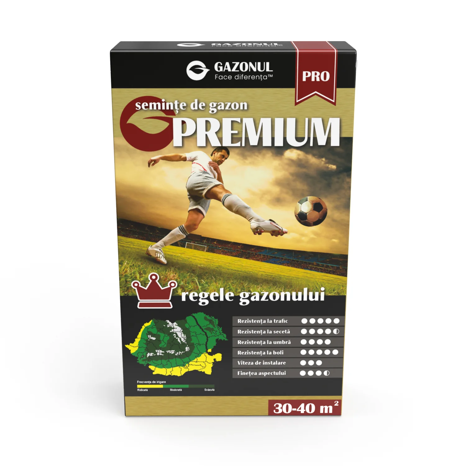 Seminte de gazon Premium tip sport cu rezistenta la trafic, boli si seceta, 0.75 KG [2]
