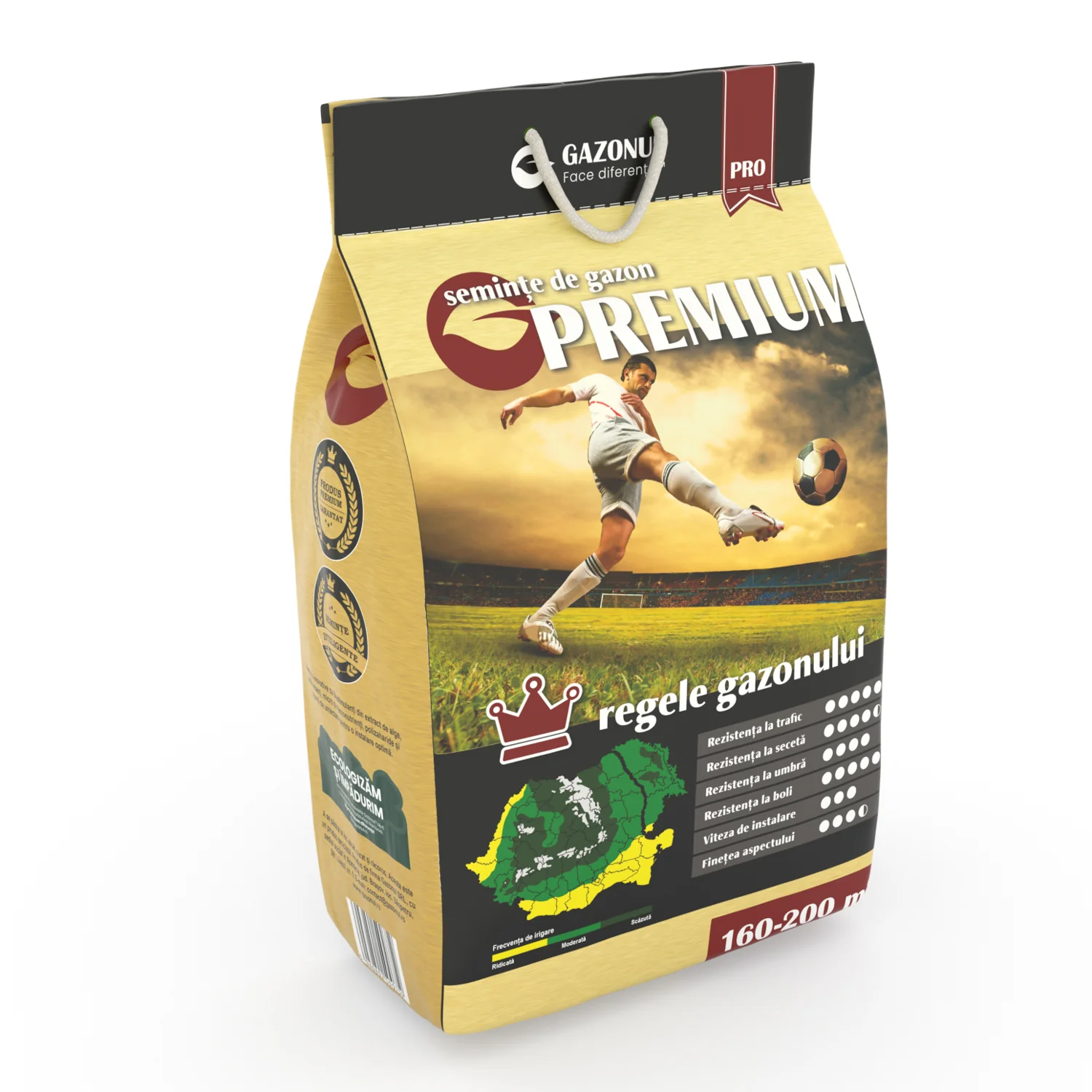 Seminte de gazon Premium tip sport cu rezistenta la trafic, boli si seceta, 4 KG [0]