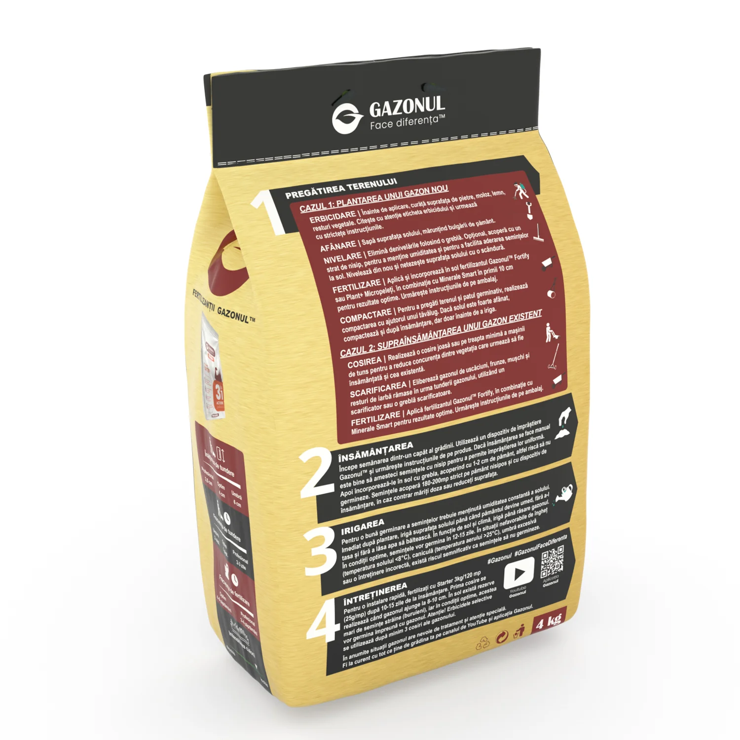 Seminte de gazon Premium tip sport cu rezistenta la trafic, boli si seceta, 4 KG [1]