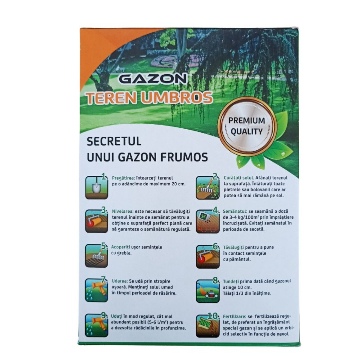 Seminte de gazon teren umbros Amia, 1 kg [1]