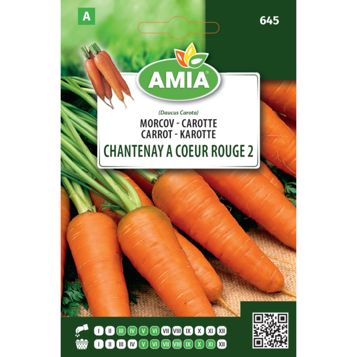 Seminte de morcov Amia Chantenay a coeur rouge 2 4 g [0]