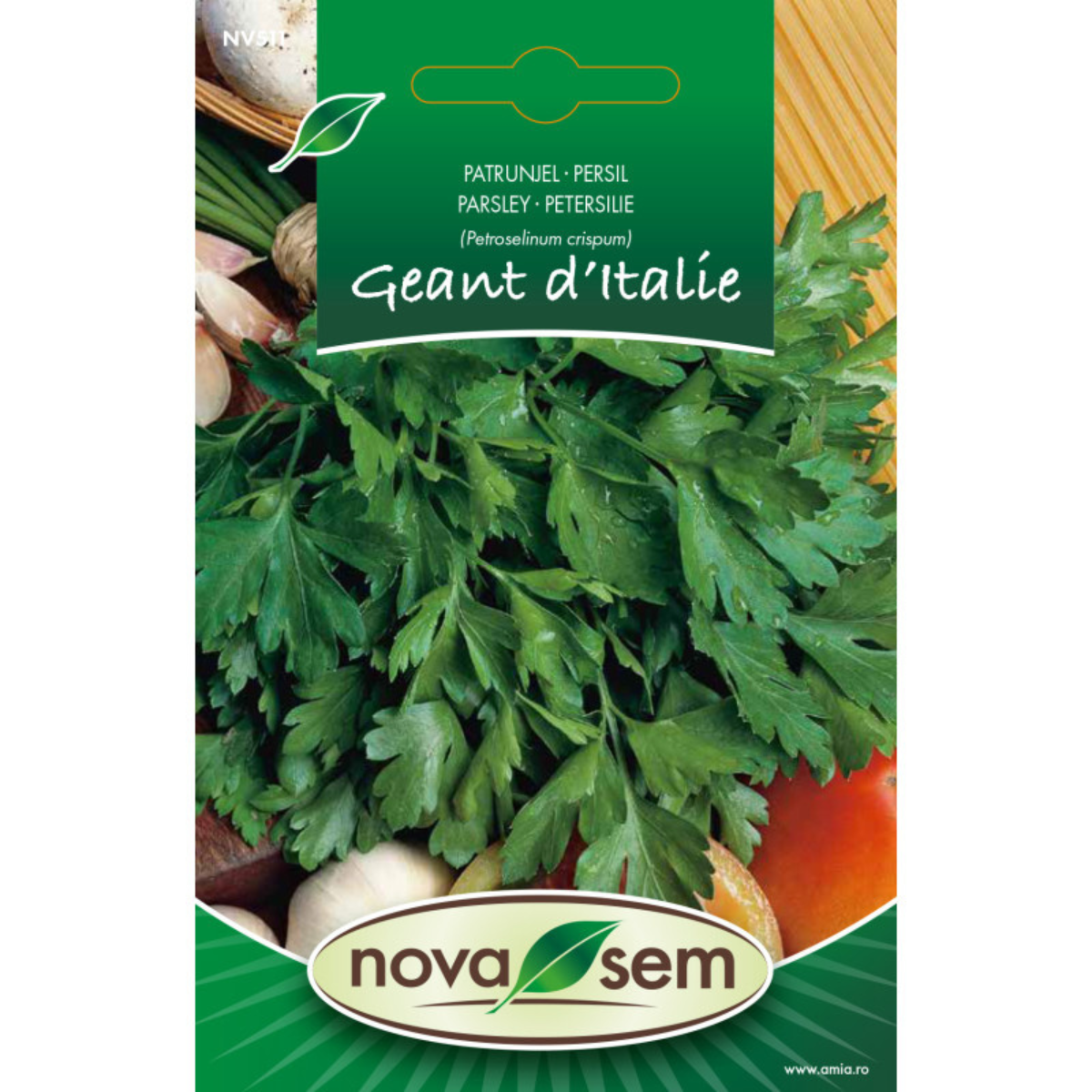 Seminte de patrunjel gigant de Italia Novasem, 5 g [1]