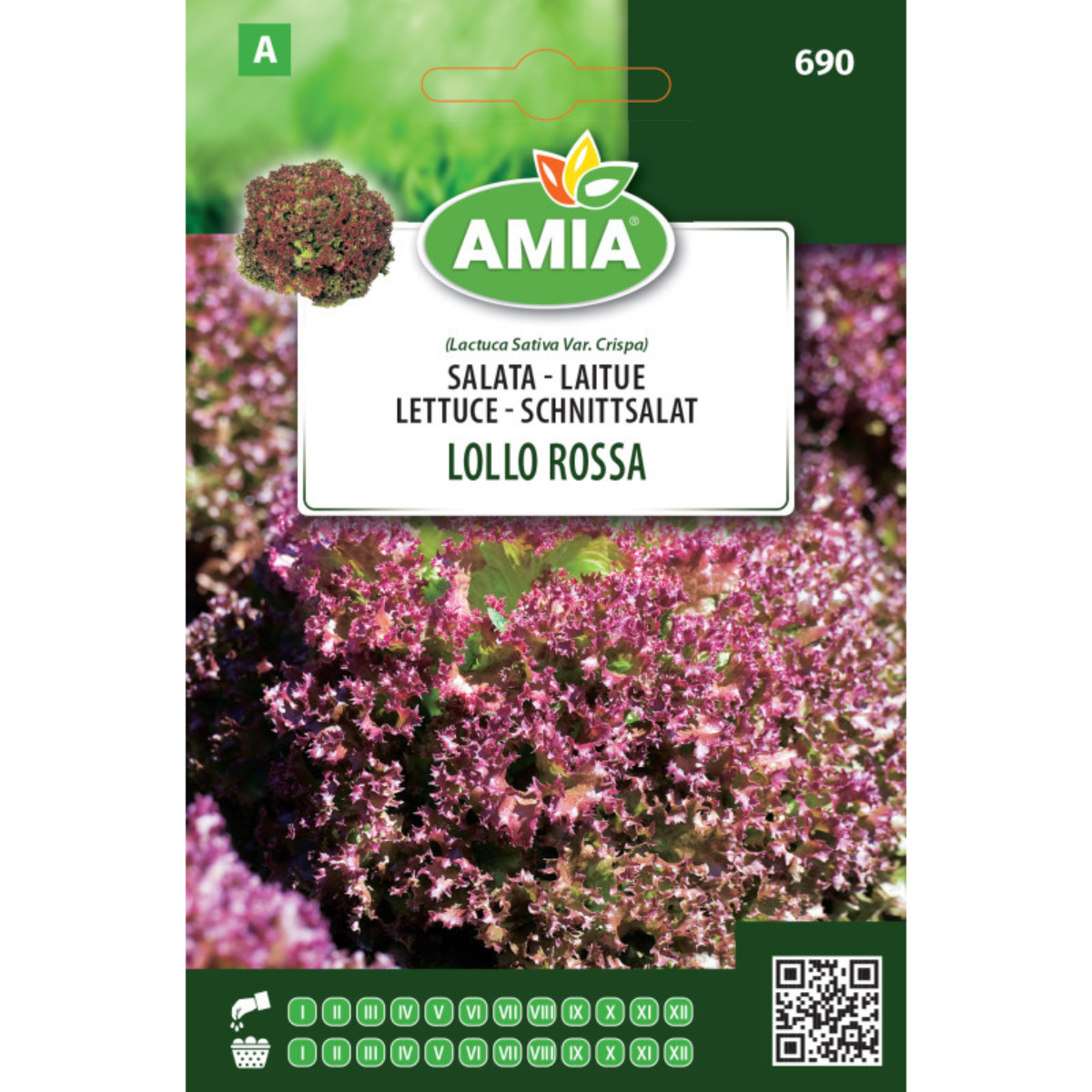Seminte de salata Amia Lollo Rossa 2 g [0]