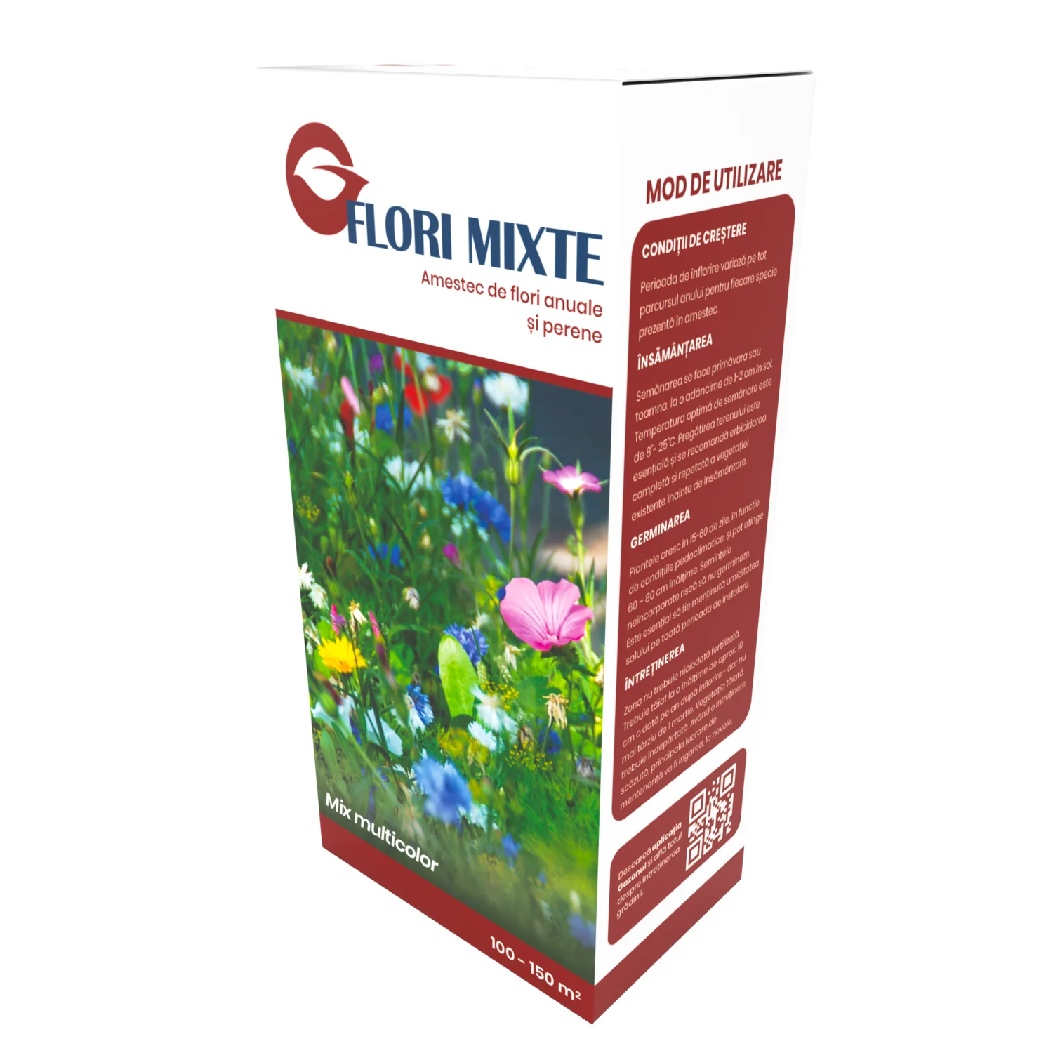 Seminte Flori Mixte, amestec de flori anuale si perene, talie medie, 250 gr [1]