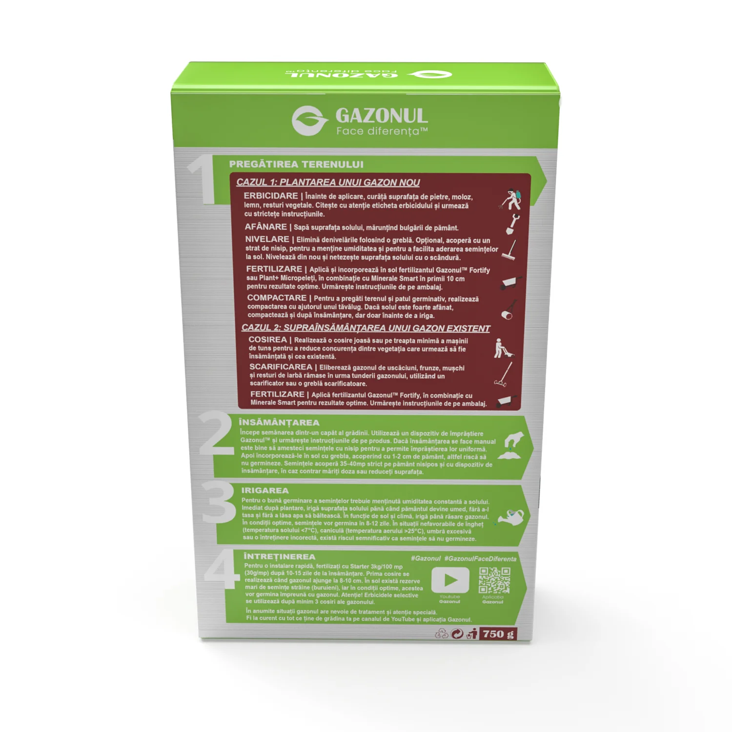 Seminte Gazon Carpati, cu frunza subtire, pentru zone cu umbra, 0.75 KG [3]