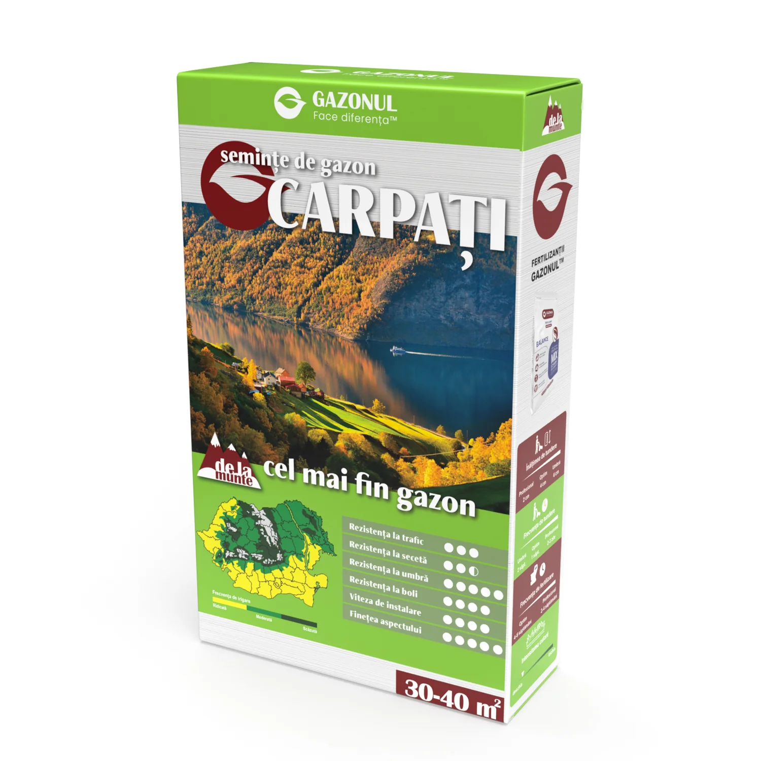 Seminte Gazon Carpati, cu frunza subtire, pentru zone cu umbra, 0.75 KG [1]