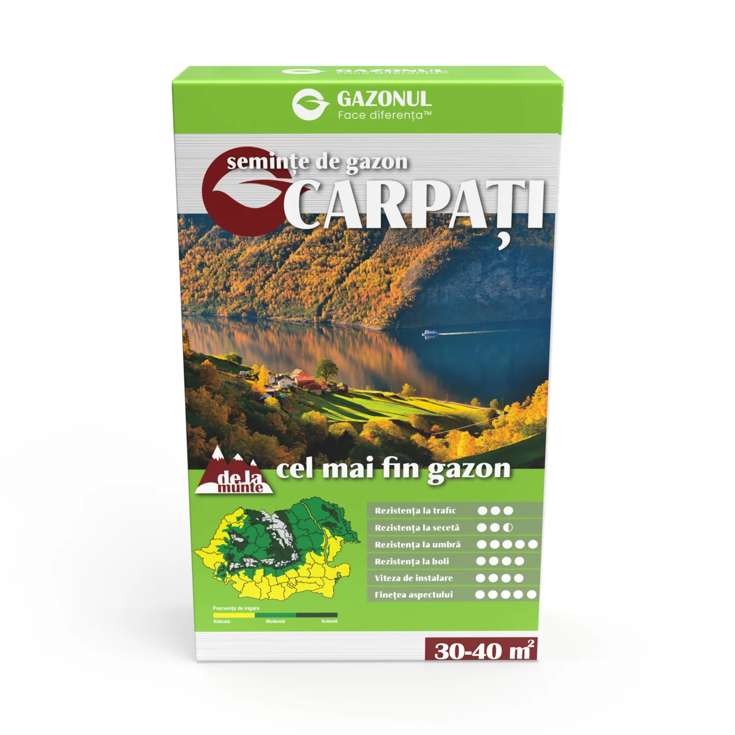 Seminte Gazon Carpati, cu frunza subtire, pentru zone cu umbra, 0.75 KG [2]