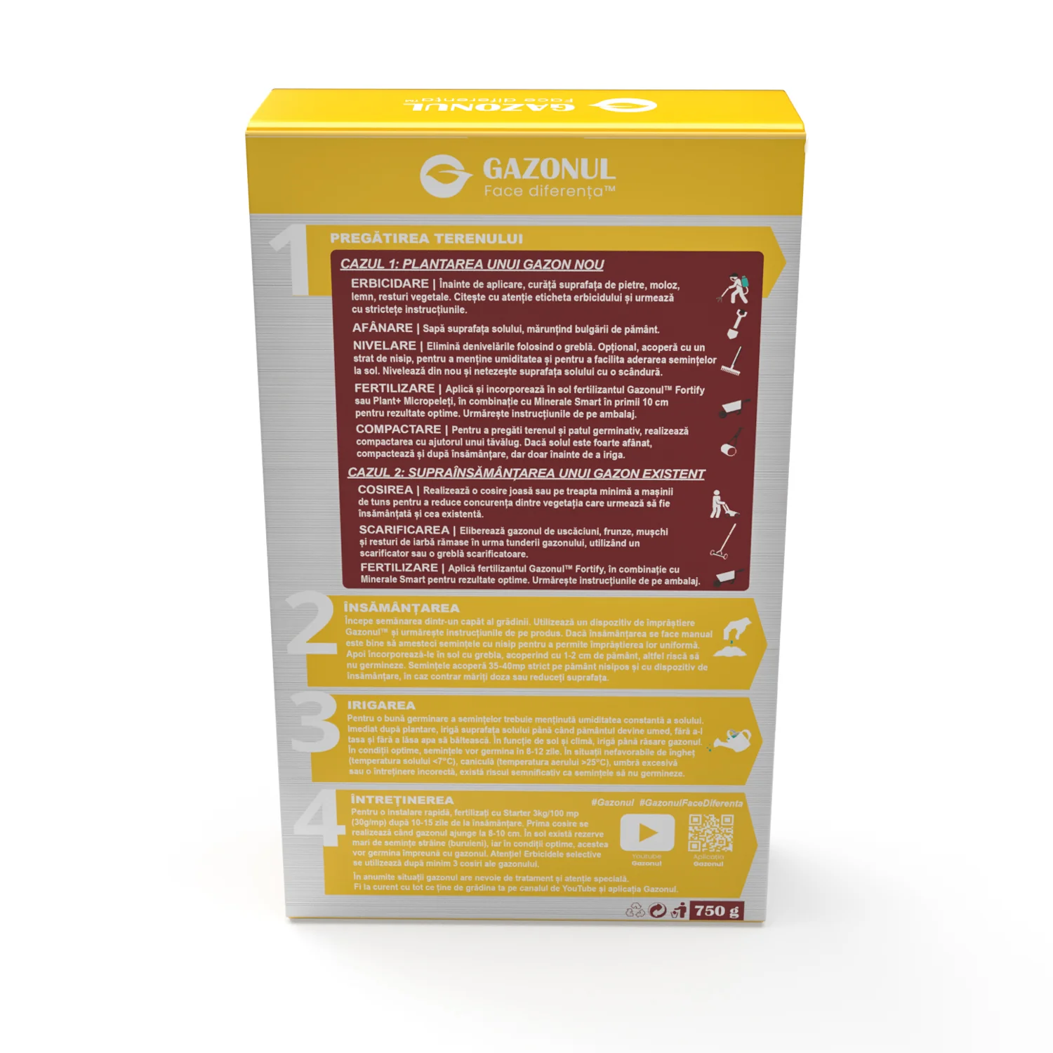 Seminte Gazon Clasic, amestec versatil pentru gradini si spatii publice, 0.75 KG [3]