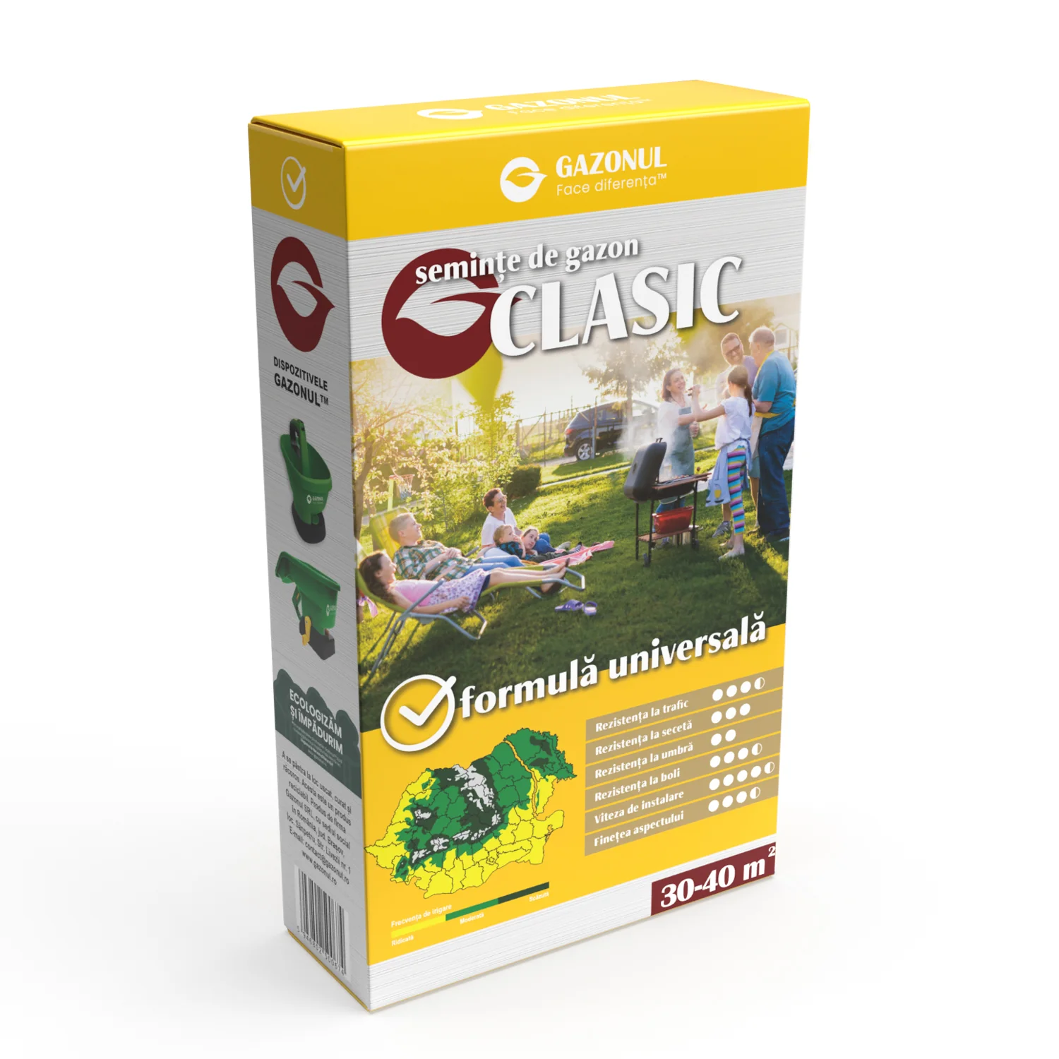 Seminte Gazon Clasic, amestec versatil pentru gradini si spatii publice, 0.75 KG [1]