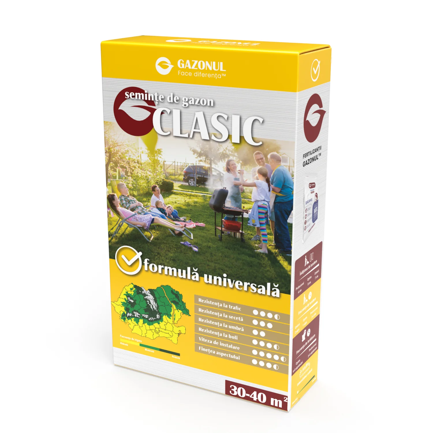 Seminte Gazon Clasic, amestec versatil pentru gradini si spatii publice, 0.75 KG [2]