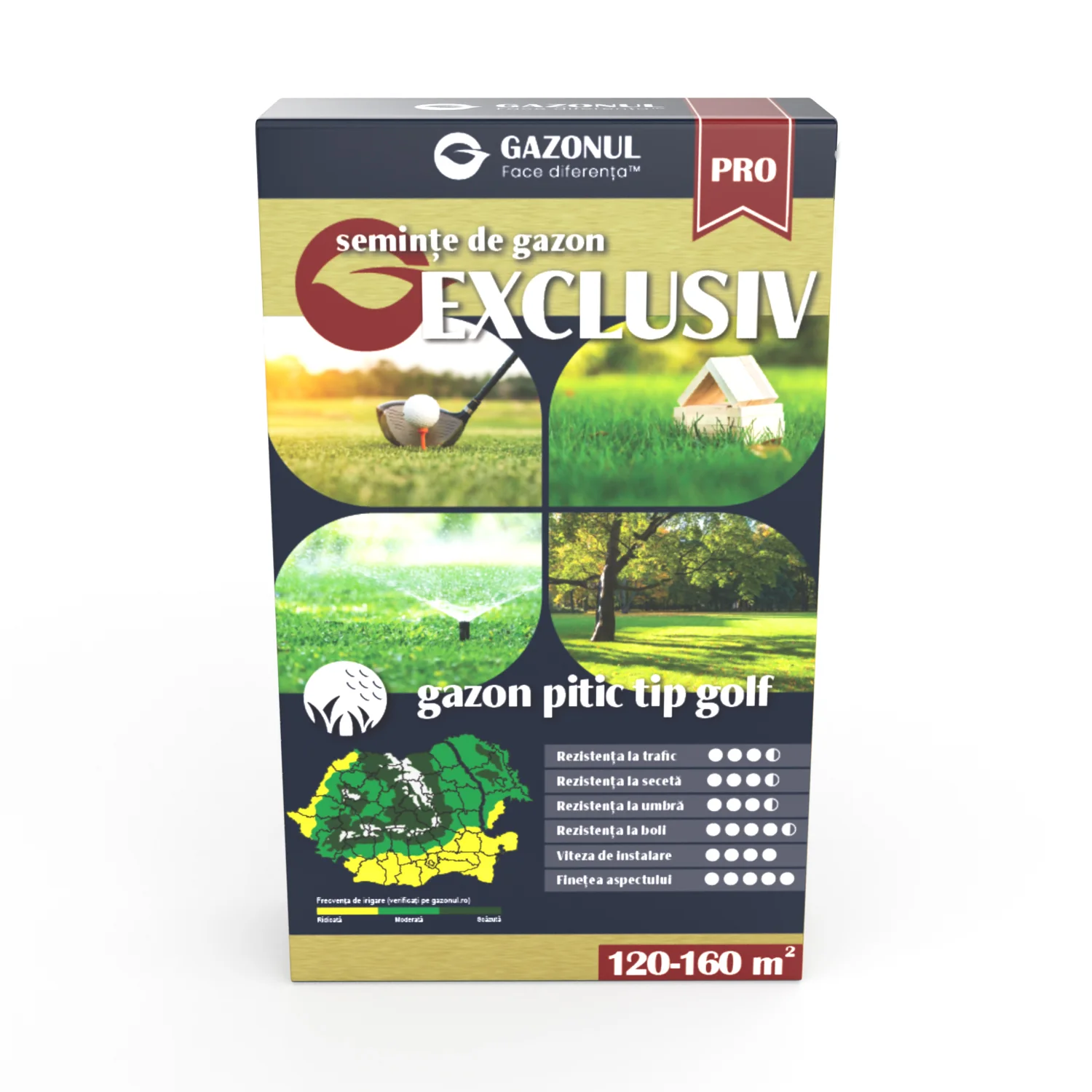 Seminte Gazon Exclusiv Golf Pitic cu crestere lenta si frunzis scurt, 0.75 KG [0]