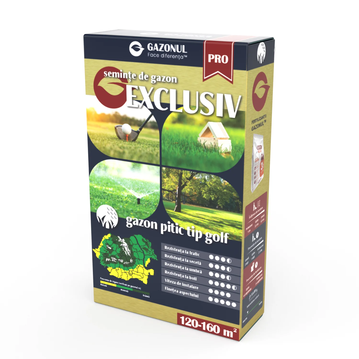 Seminte Gazon Exclusiv Golf Pitic cu crestere lenta si frunzis scurt, 0.75 KG [1]