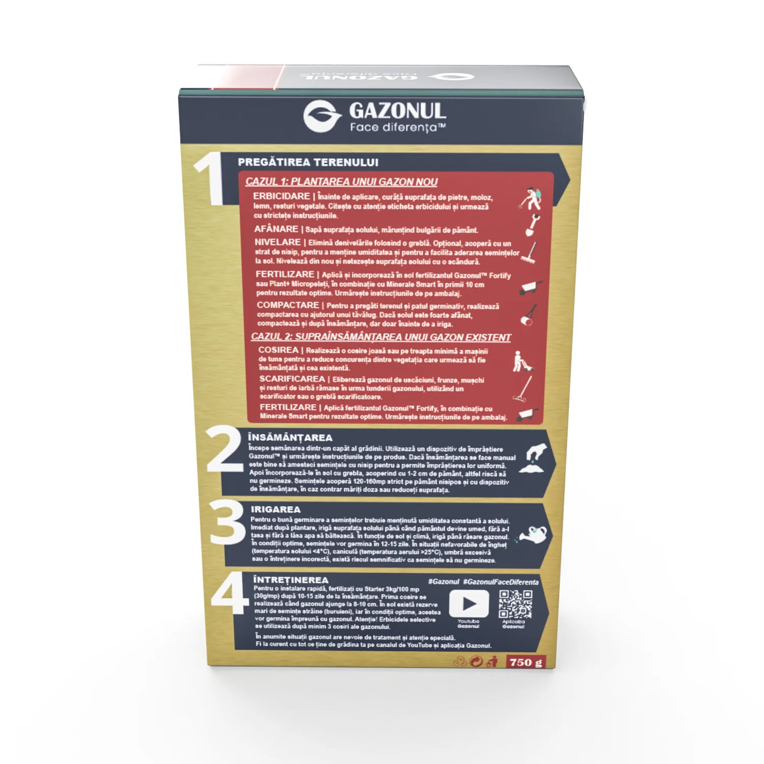 Seminte Gazon Exclusiv Golf Pitic cu crestere lenta si frunzis scurt, 0.75 KG [3]