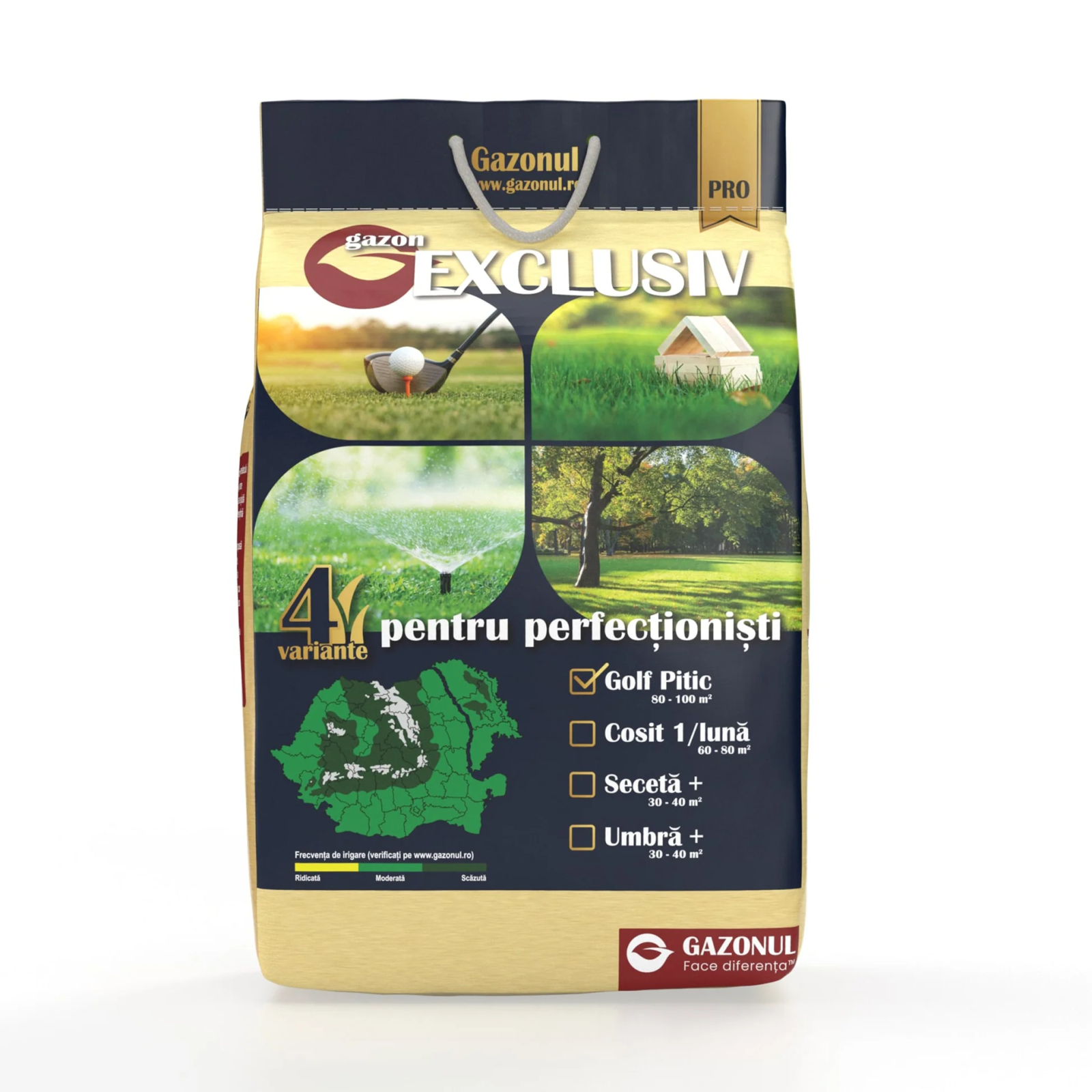 Seminte Gazon Exclusiv Golf Pitic cu crestere lenta si frunzis scurt, 4 KG [1]