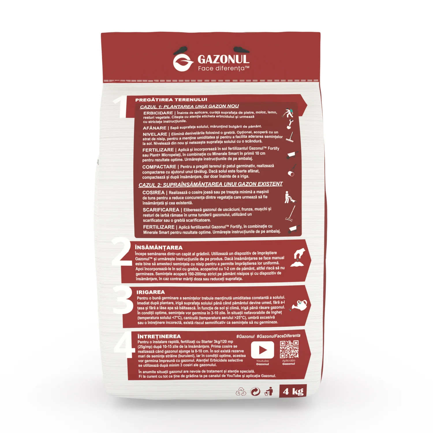 Seminte Gazon Instant cu germinare rapida pentru goluri si reparatii imediate, 4 KG [3]