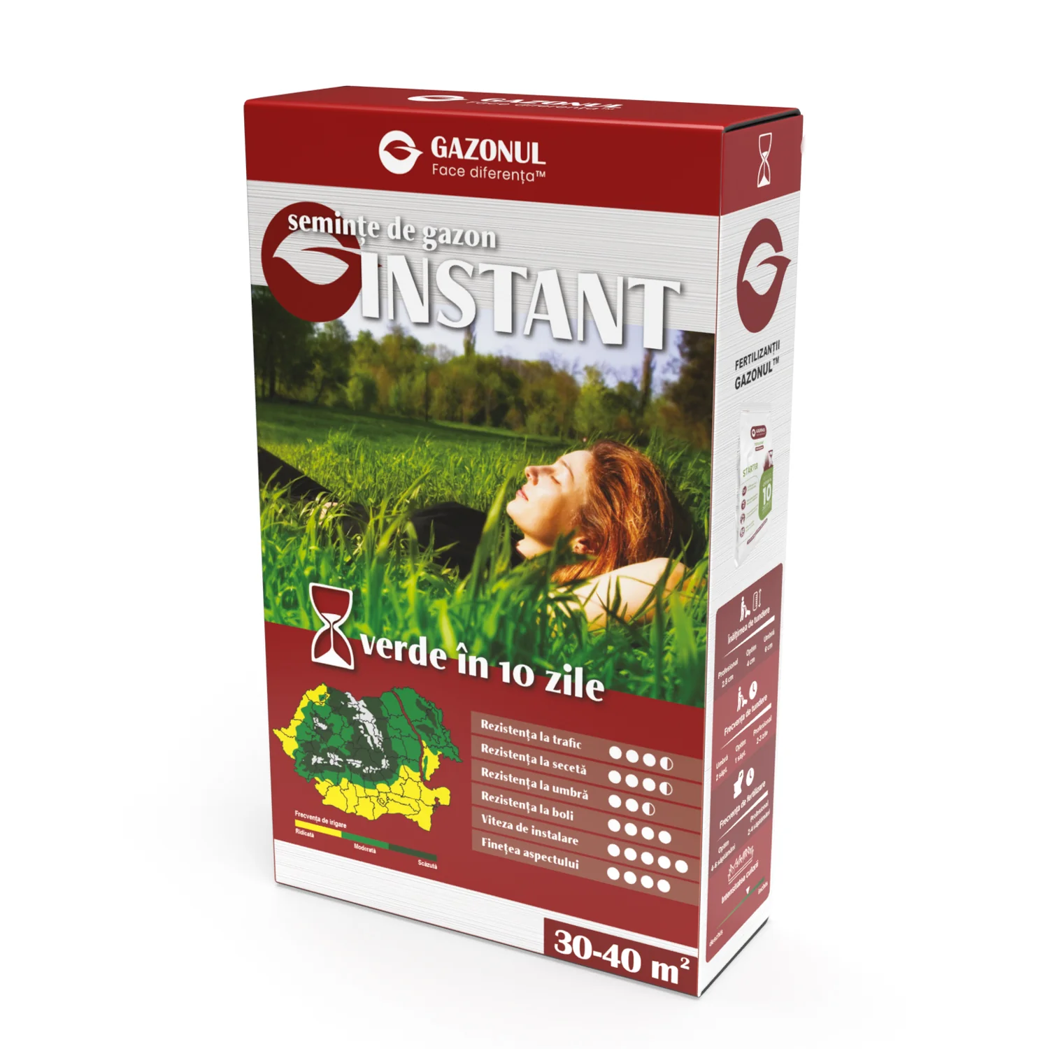 Seminte Gazon Instant cu germinare rapida pentru goluri si reparatii immediate, 0.75 KG [1]