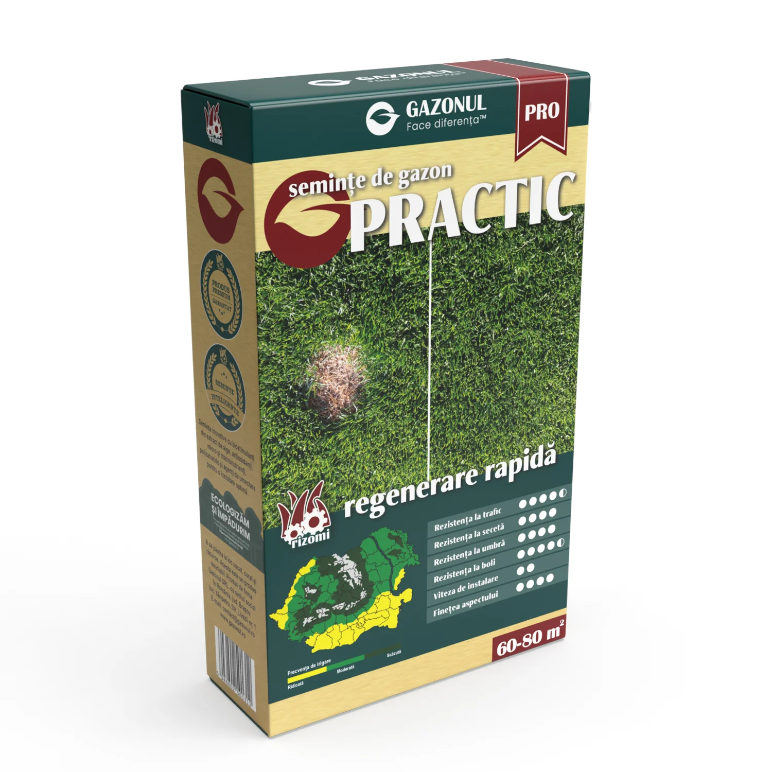 Seminte Gazon Practic pentru trafic, regenerare rapida si crestere lenta, 0.75 KG [2]