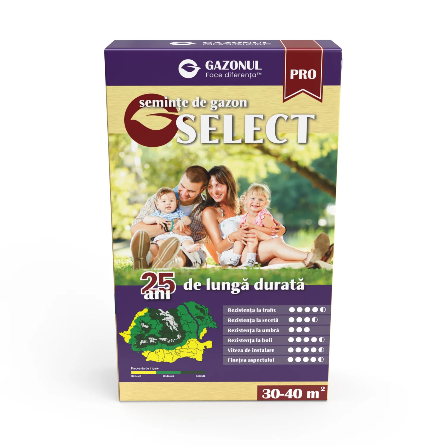 Seminte Gazon Select, pentru un covor verde, fin si de durata, 0.75 KG [0]