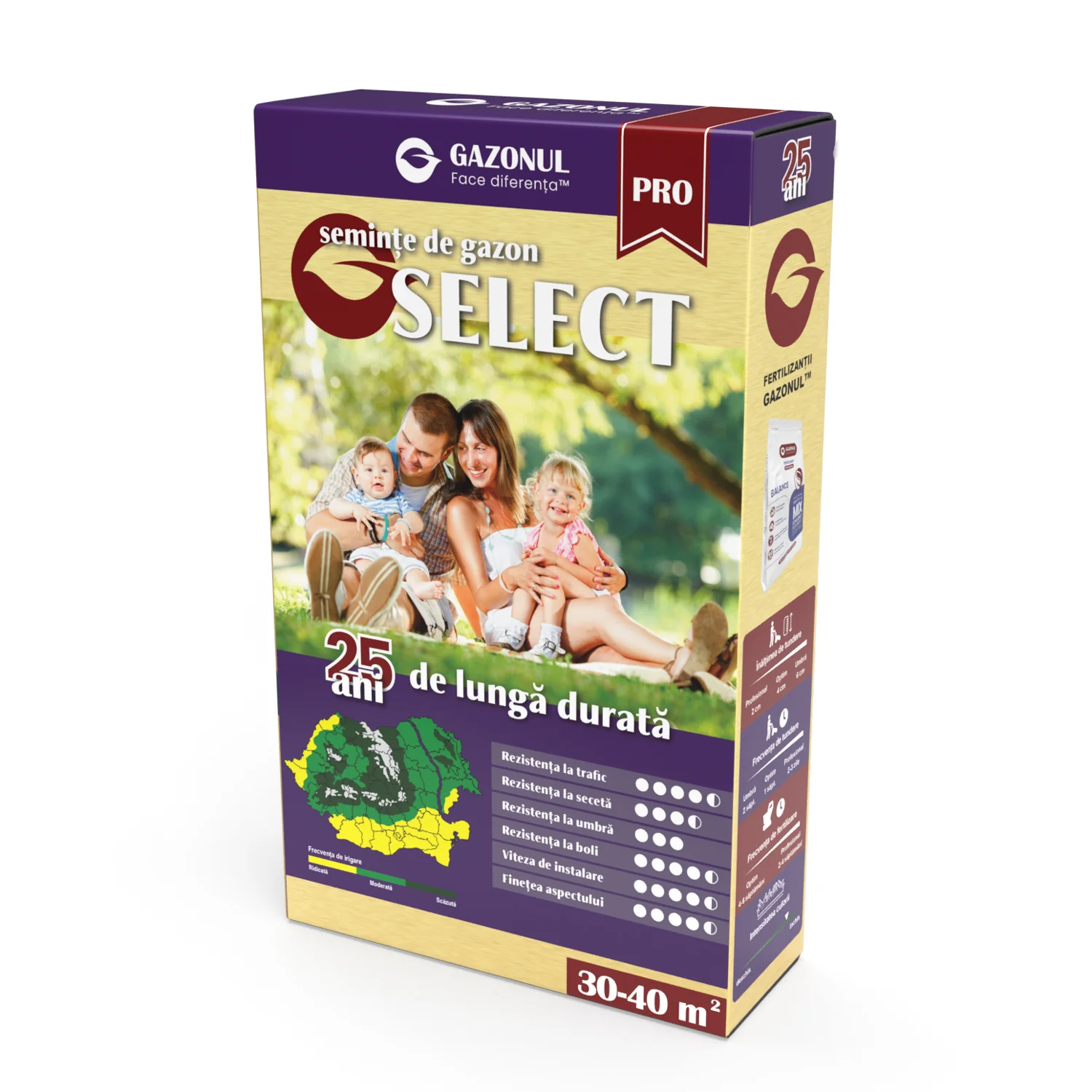 Seminte Gazon Select, pentru un covor verde, fin si de durata, 0.75 KG [1]