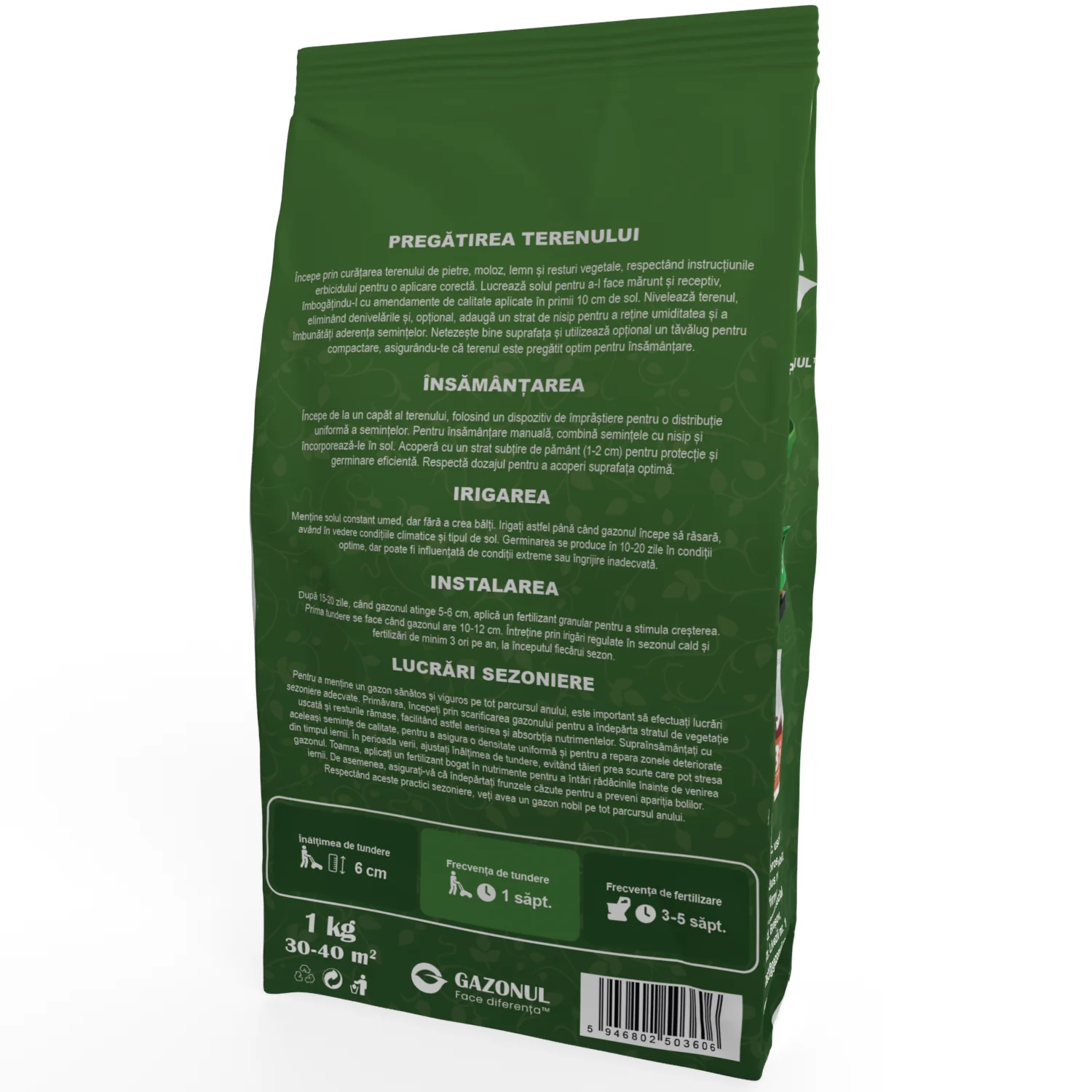 Seminte Gazon Umbra Hobby, pentru peluze semiumbrite, 1 KG [3]