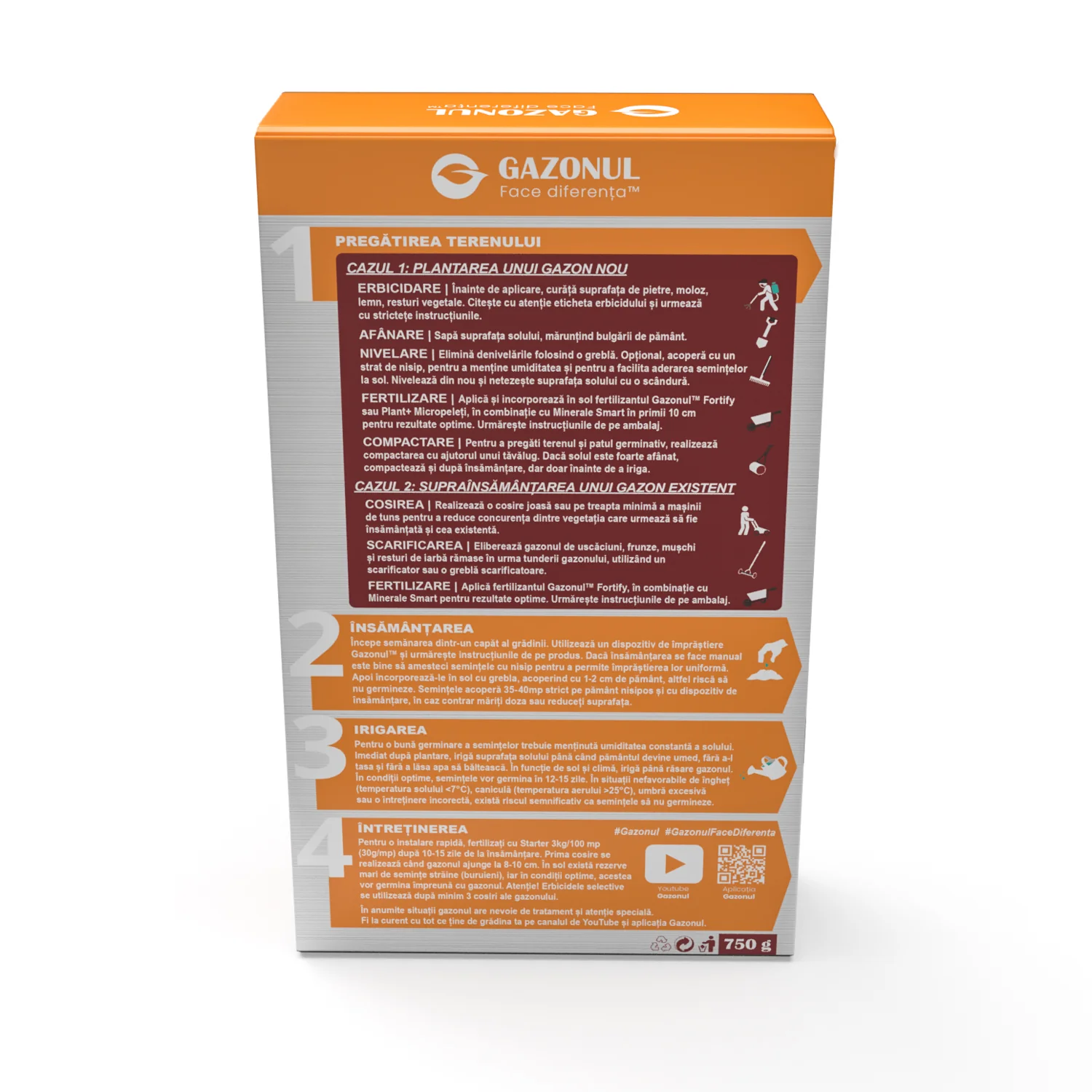 Seminte Gazon Umbra pentru livezi, spatii umbrite si semiumbrite, 0.75 KG [3]