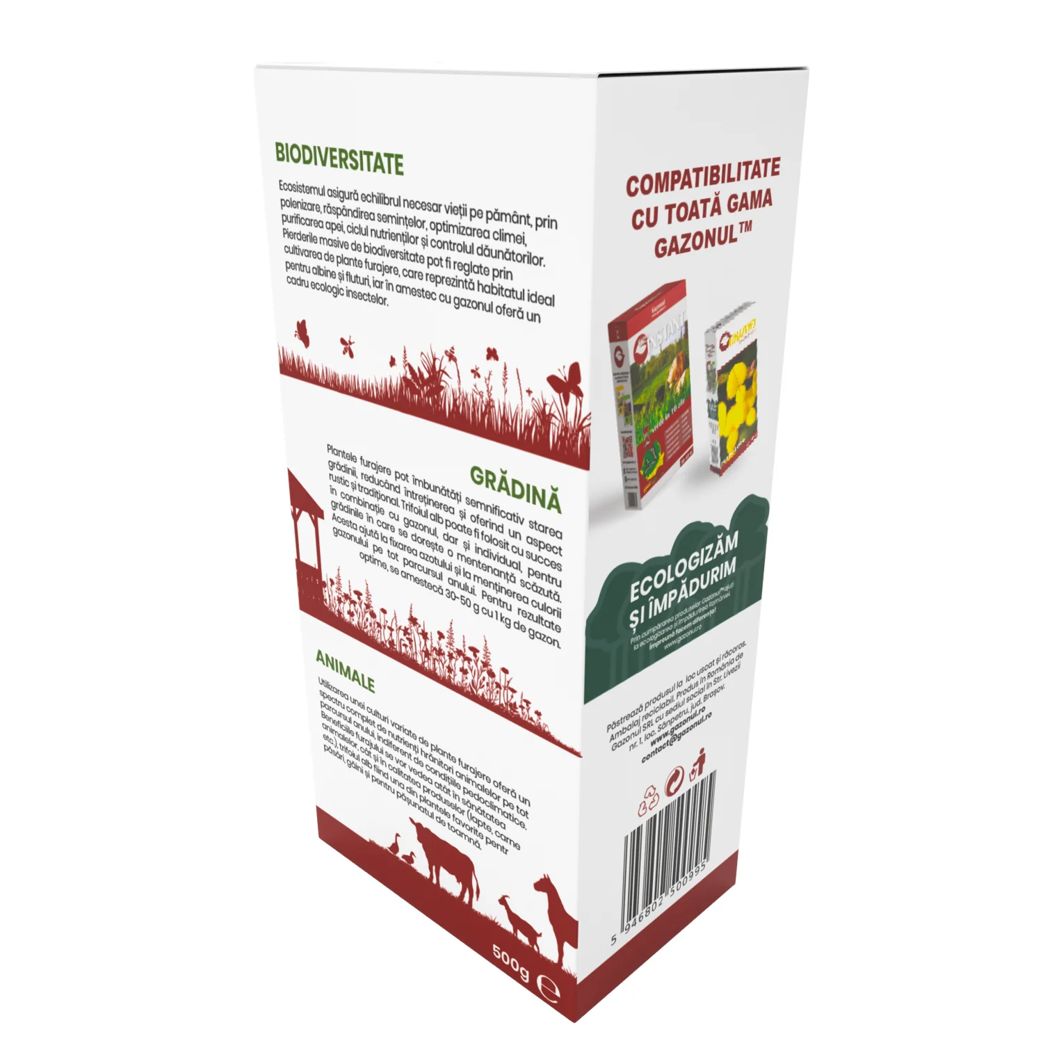 Seminte Trifoi Alb pentru gradini rustice, intretinere redusa si furaj, 500 gr [3]