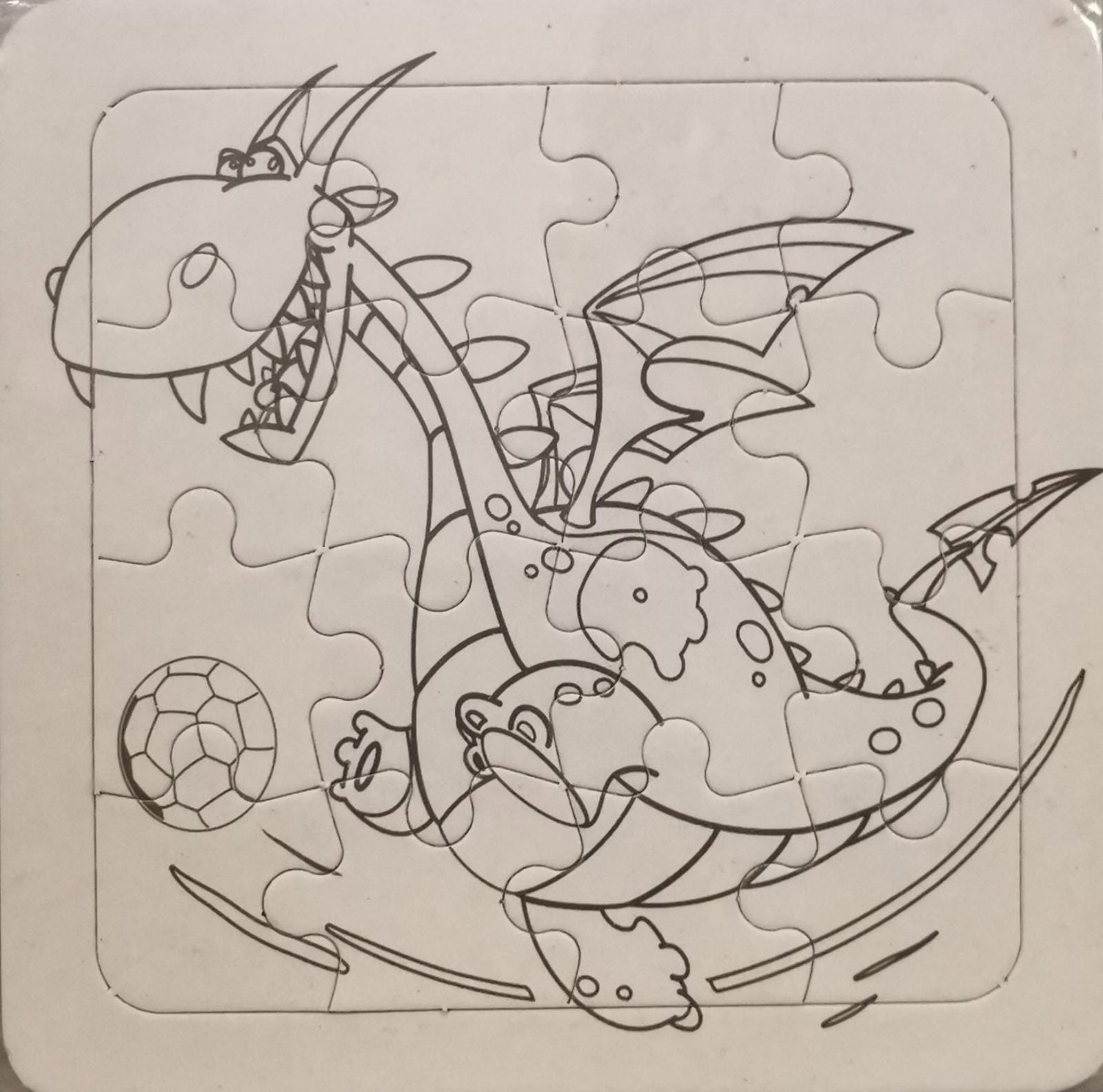 Set 3 puzzle-uri de colorat cu dragoni [2]