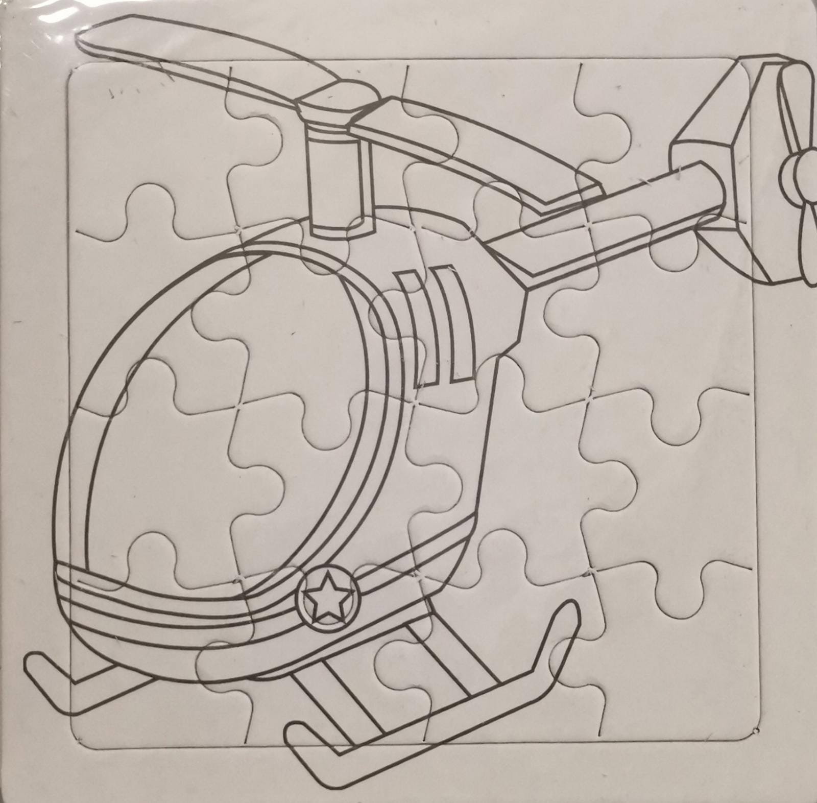 Set 3 puzzle-uri de colorat cu vehicule [1]