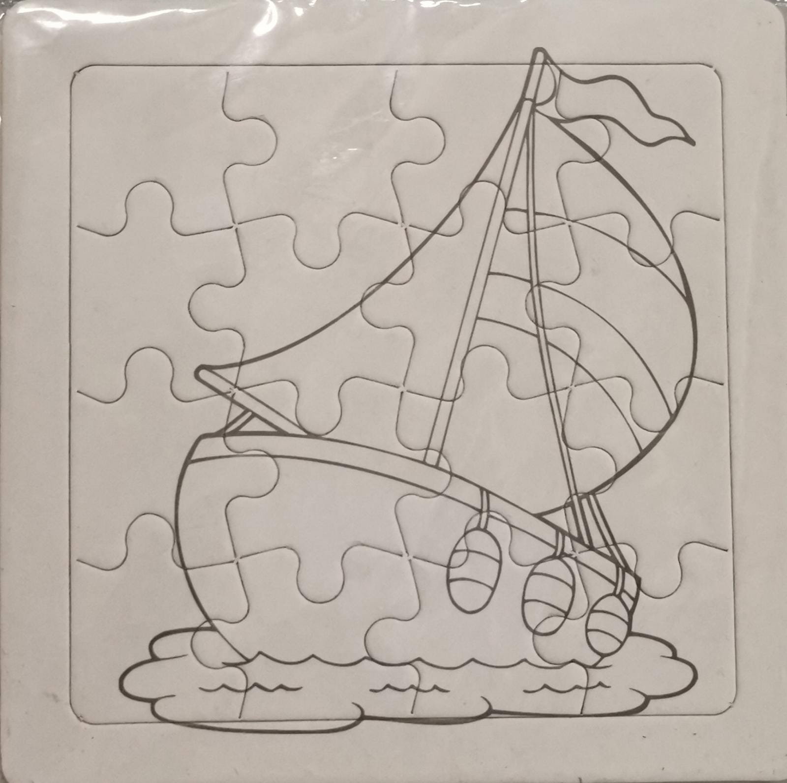 Set 3 puzzle-uri de colorat cu vehicule [0]