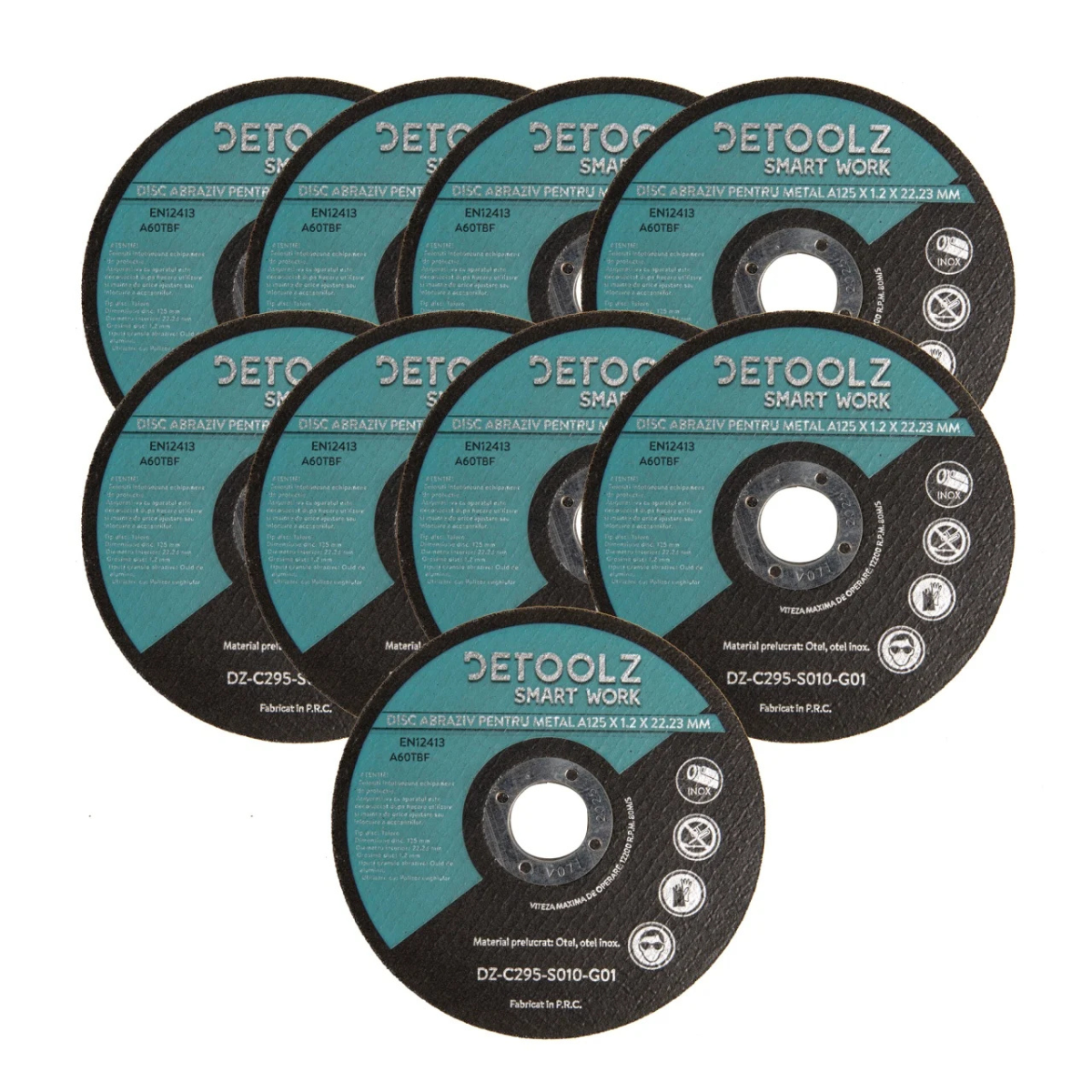 Set disc abraziv pentru metal 125 mm (10/set) [1]