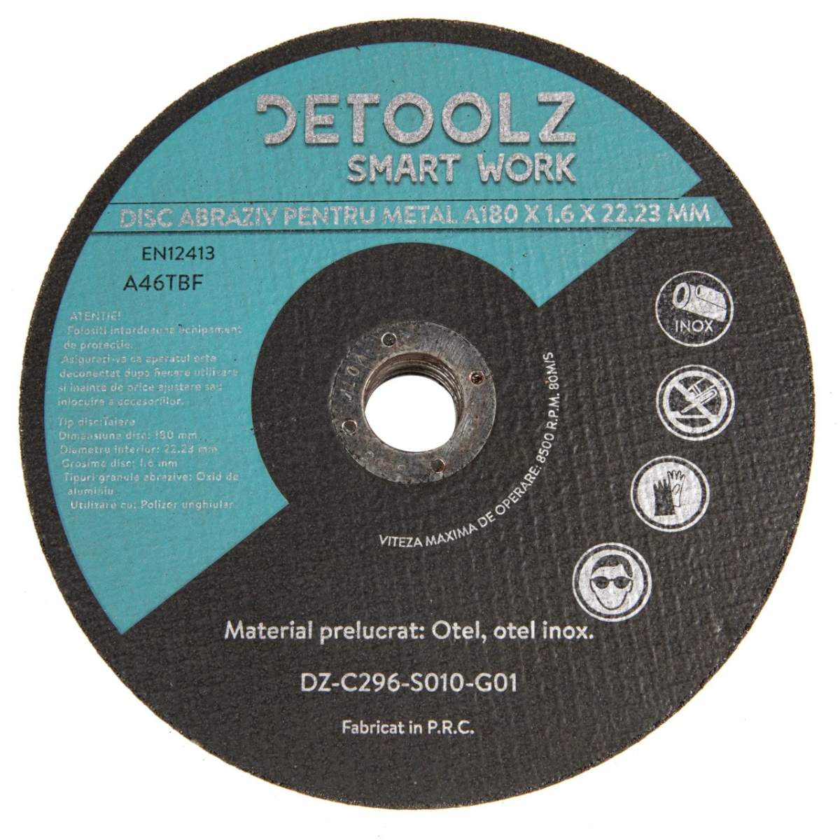 Set disc abraziv pentru metal 180 mm (10/set) [4]