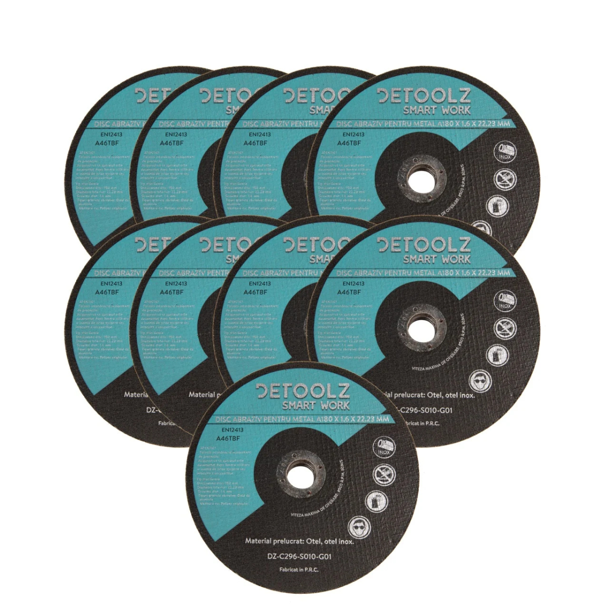 Set disc abraziv pentru metal 180 mm (10/set) [1]