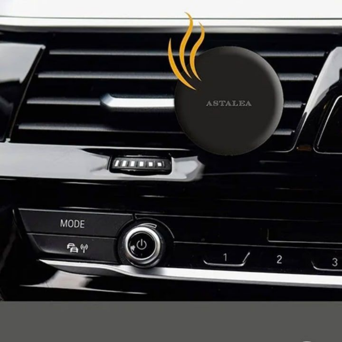 Set odorizant auto, ASTALEA, piatra speciala pentru grila auto, suport, si sticla pentru parfum, 3 piese [2]