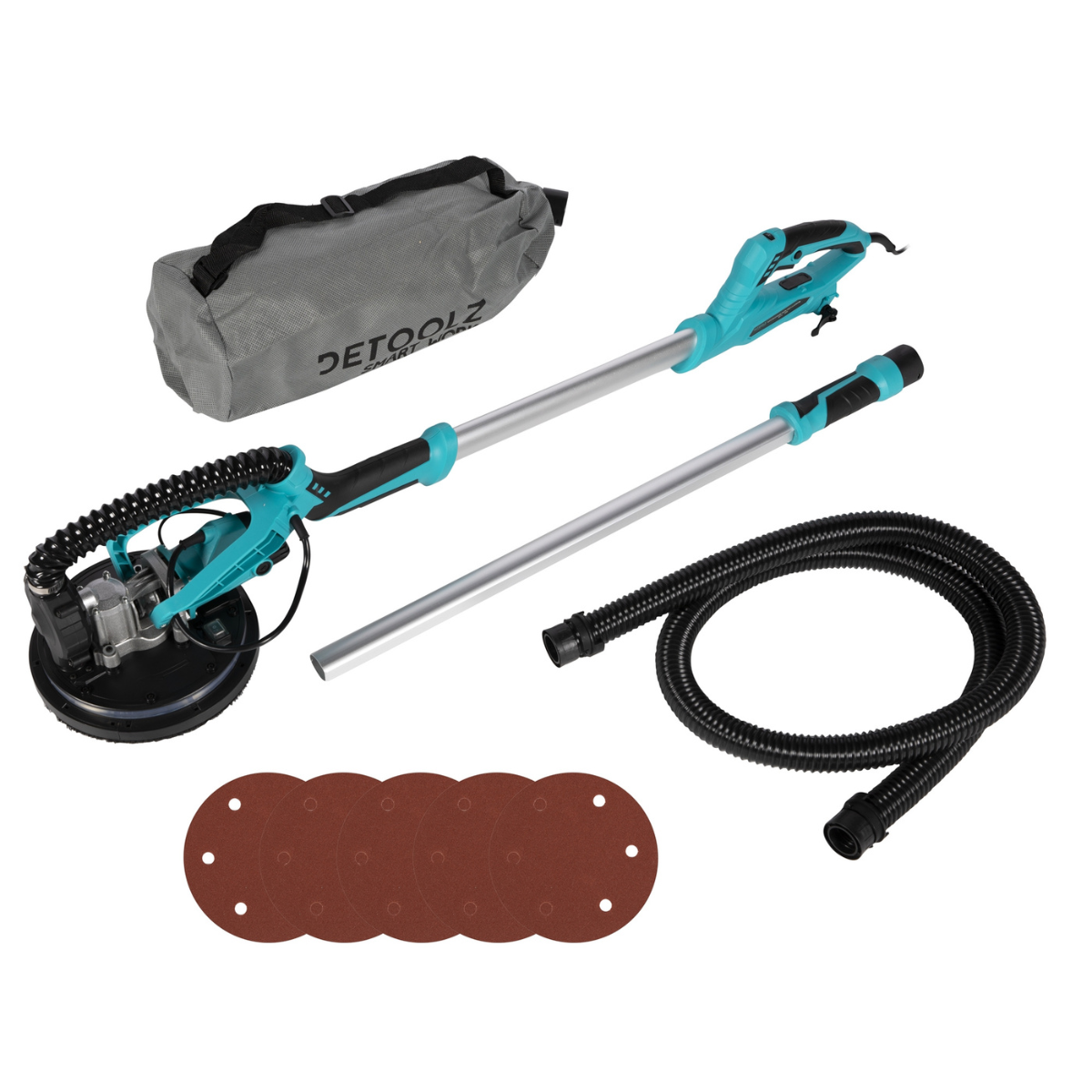 Slefuitor pentru perete extensibil cu aspirator Ø215 750W [1]