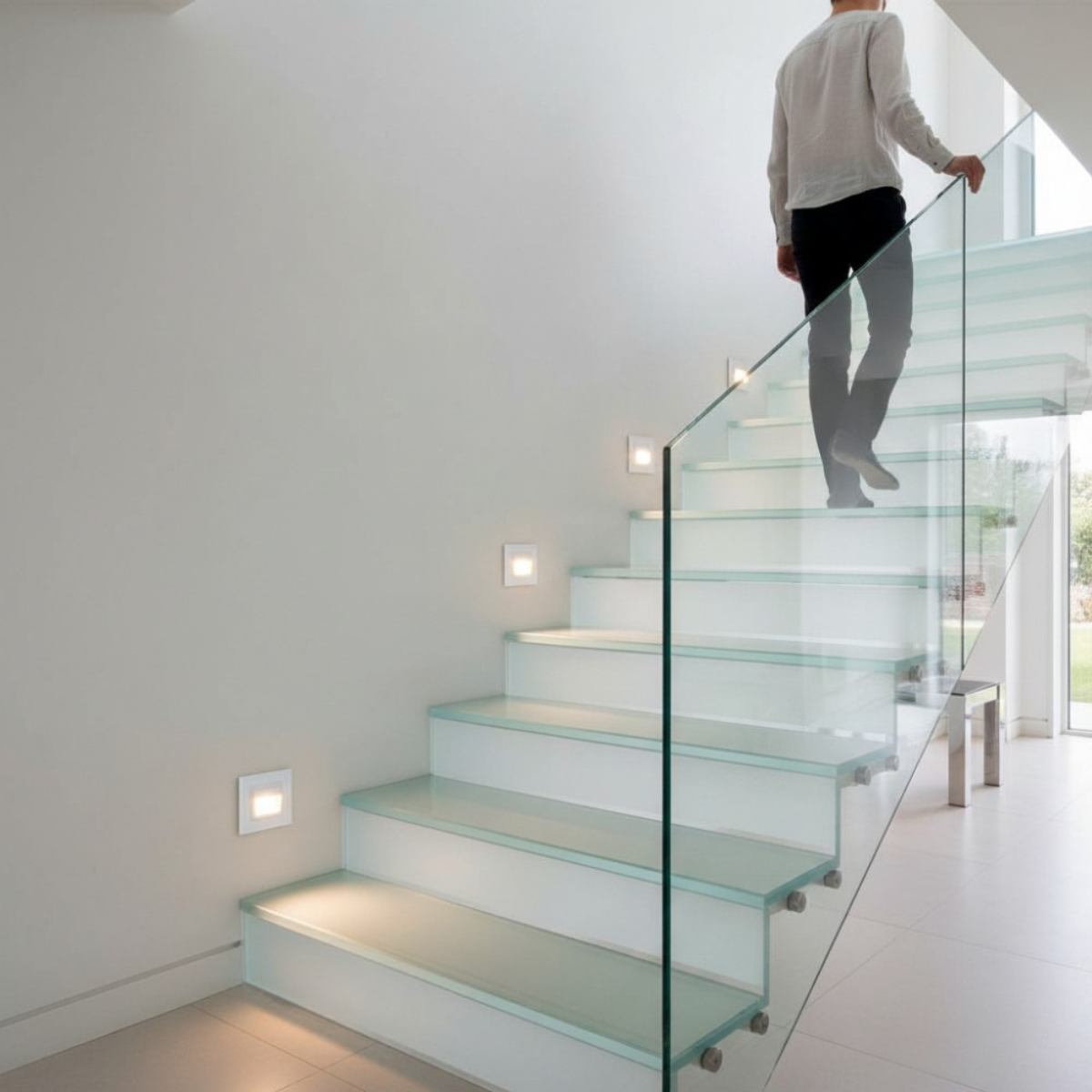 Spot LED Scara Din Sticla,ALB 1w, 4000k, Lumina Neutra, SPN1426, 1 buc [1]