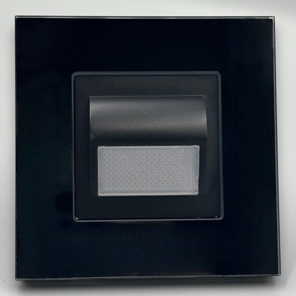 Spot led Scara din sticla,negru 1W, 4000K, lumina neutra, SPN1426B, 1 buc [0]