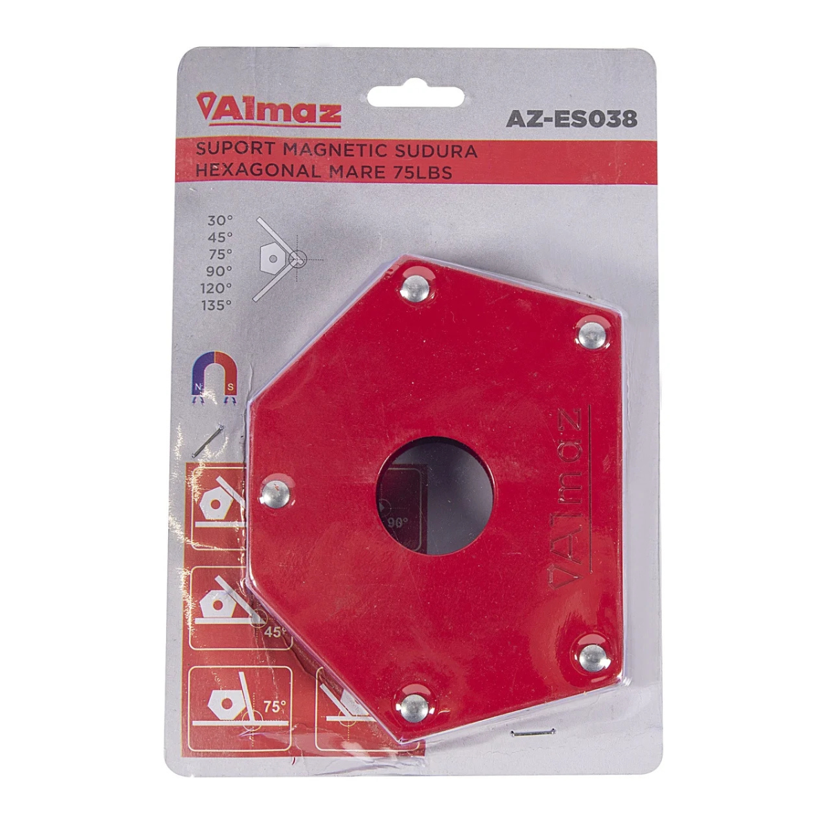 Suport magnetic sudura hexagonal mare 75lbs [1]