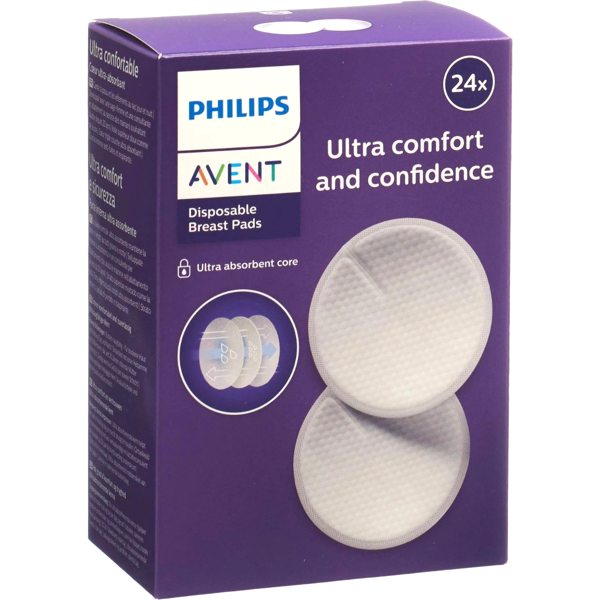 Tampoane pentru san Philips Avent SCF254/24, 24 buc [0]