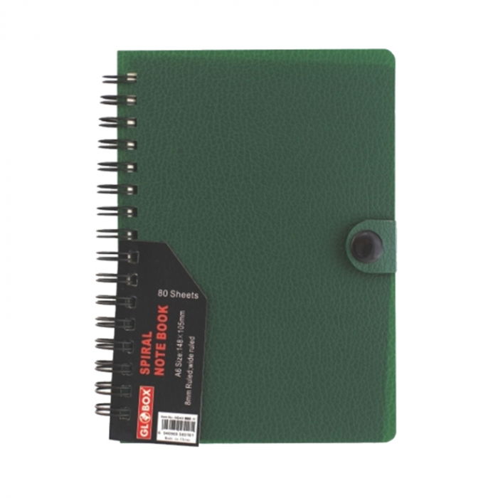 Agenda cu spirala si capse A6 80 file - Globox [1]