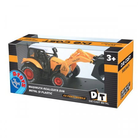 Autovehicul cu Sasiu Metalic - Pull Back - 1 - D-Toys [1]