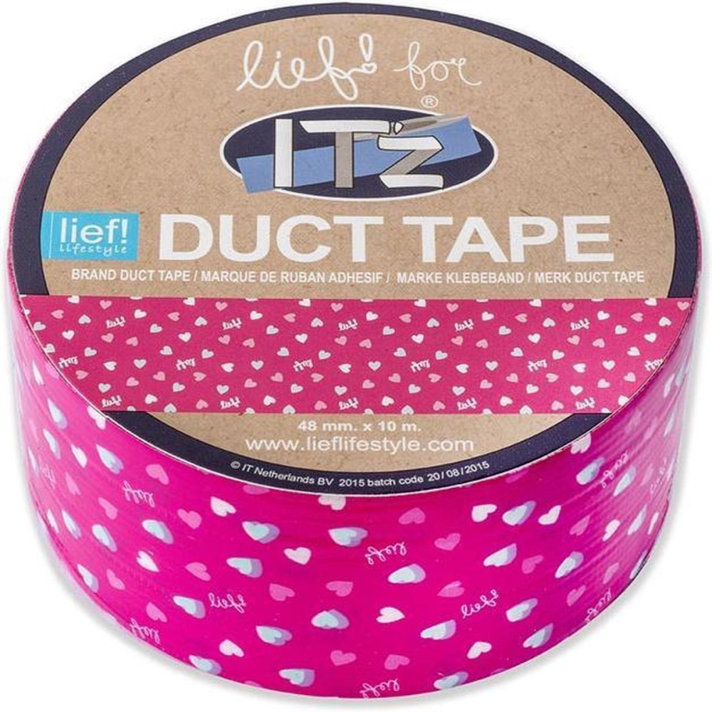 Banda adeziva Itz Duct Tape, 10 m x 4.8 cm, Inimioare Lief [1]