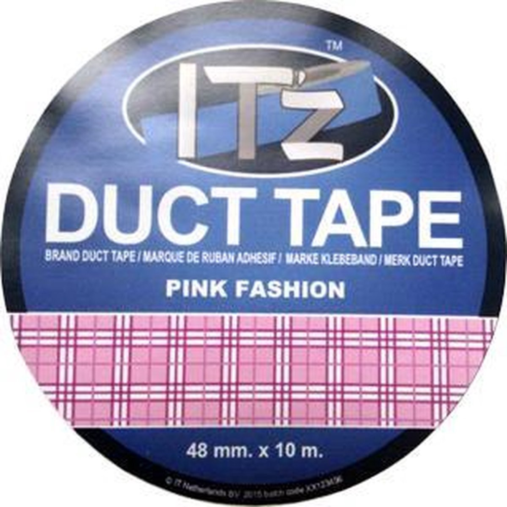 Banda adeziva Itz Duct Tape, 10 m x 4.8 cm, Pink Fashion [1]