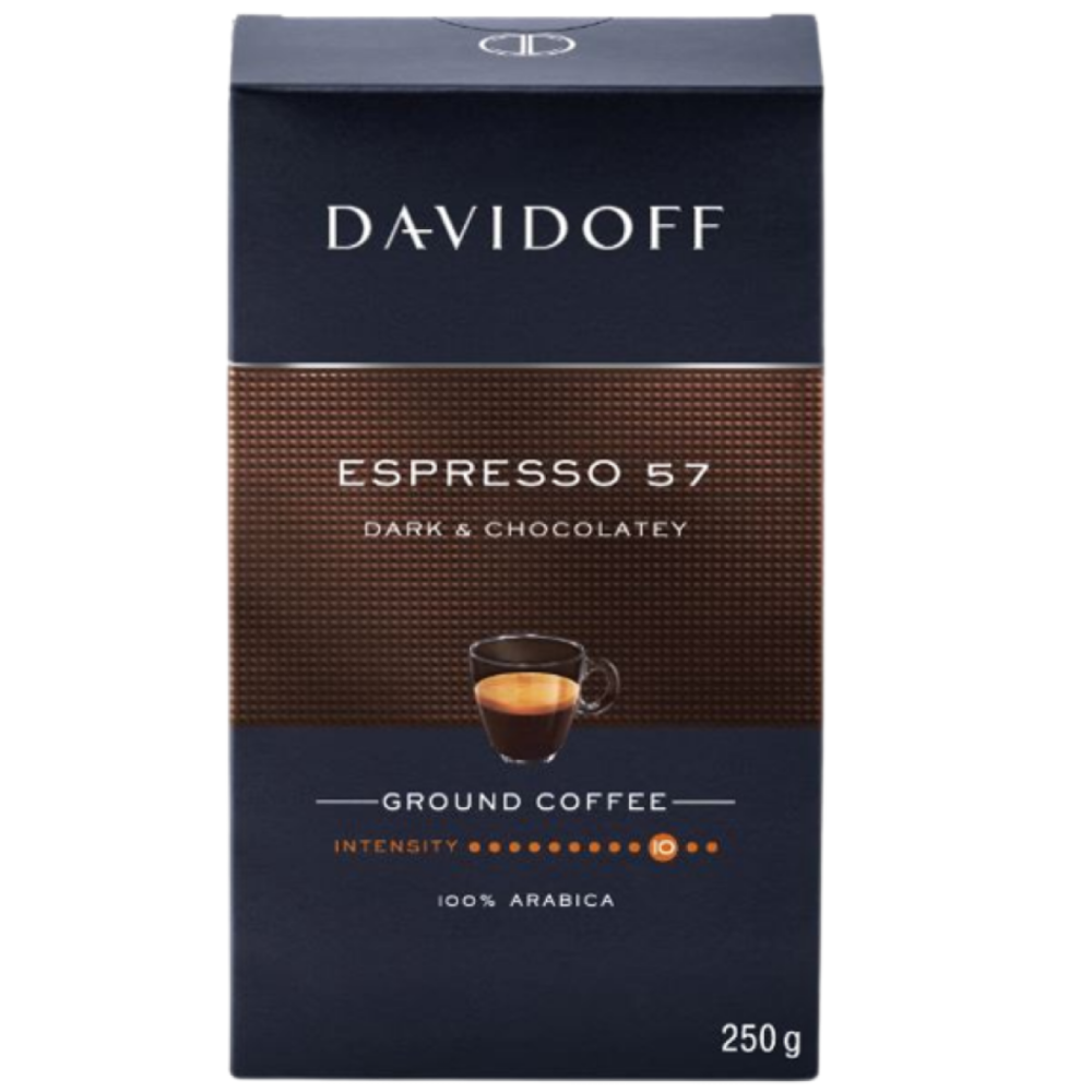 Cafea macinata Davidoff Espresso 57, Dark & Chocolatey, 250g [1]
