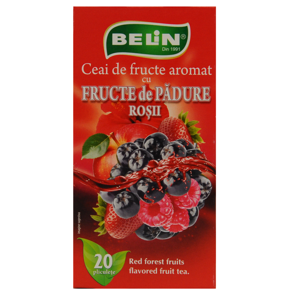 Ceai fructe de padure rosii Belin, 20 plicuri, 40 gr [1]